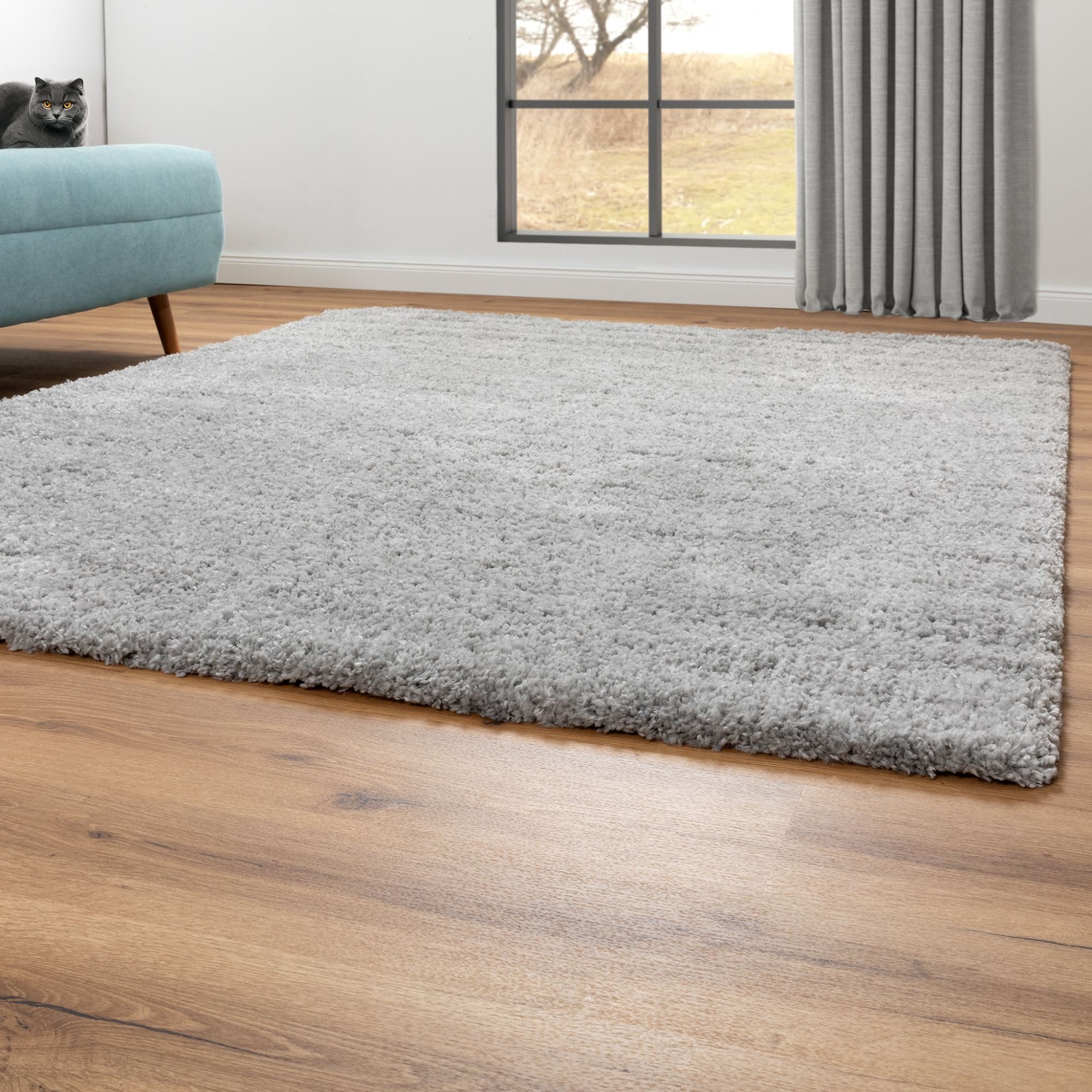 Steffensmeier Hochflor-Teppich Valencia, Rechteckig, Shaggy, Langflor, Kuns günstig online kaufen