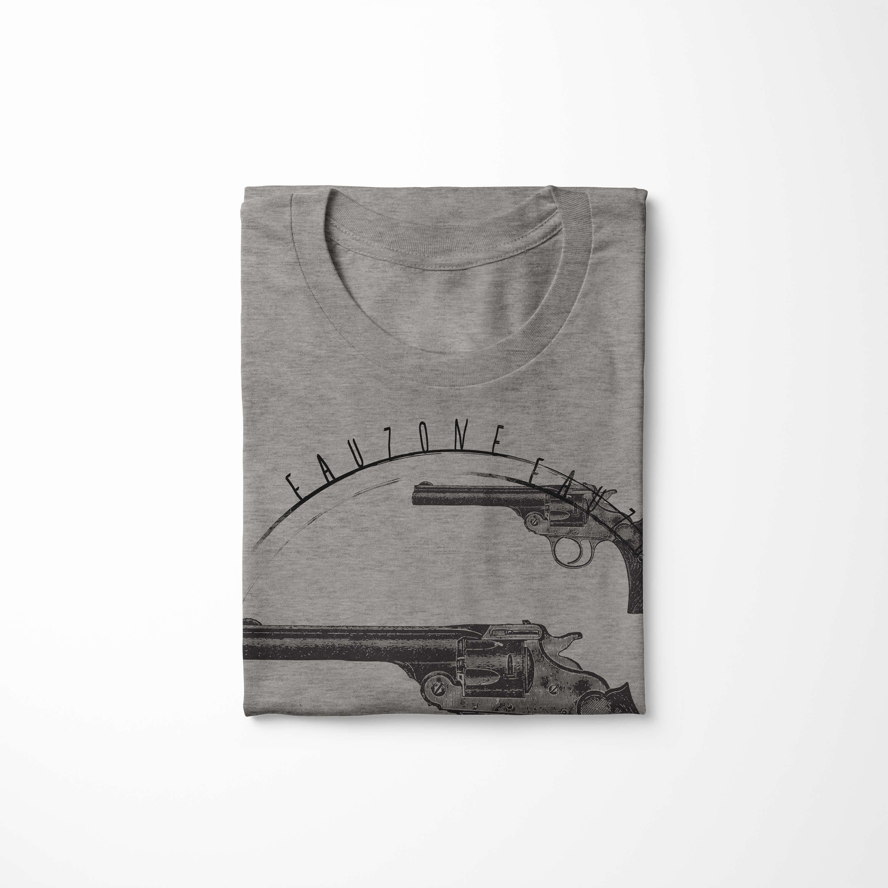 T-Shirt Ash Pistolen Vintage Sinus Herren T-Shirt Art