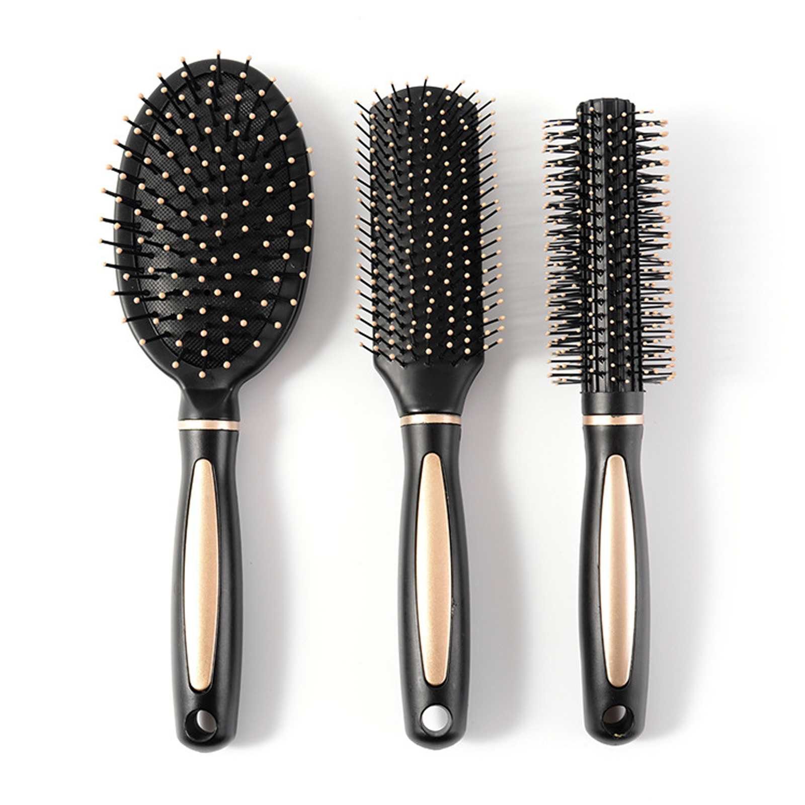 DEBAIJIA Haarentwirrbürste Haarbürste Sets 3 Stücke Anti -Statik - Massage Entspannungsbürsten