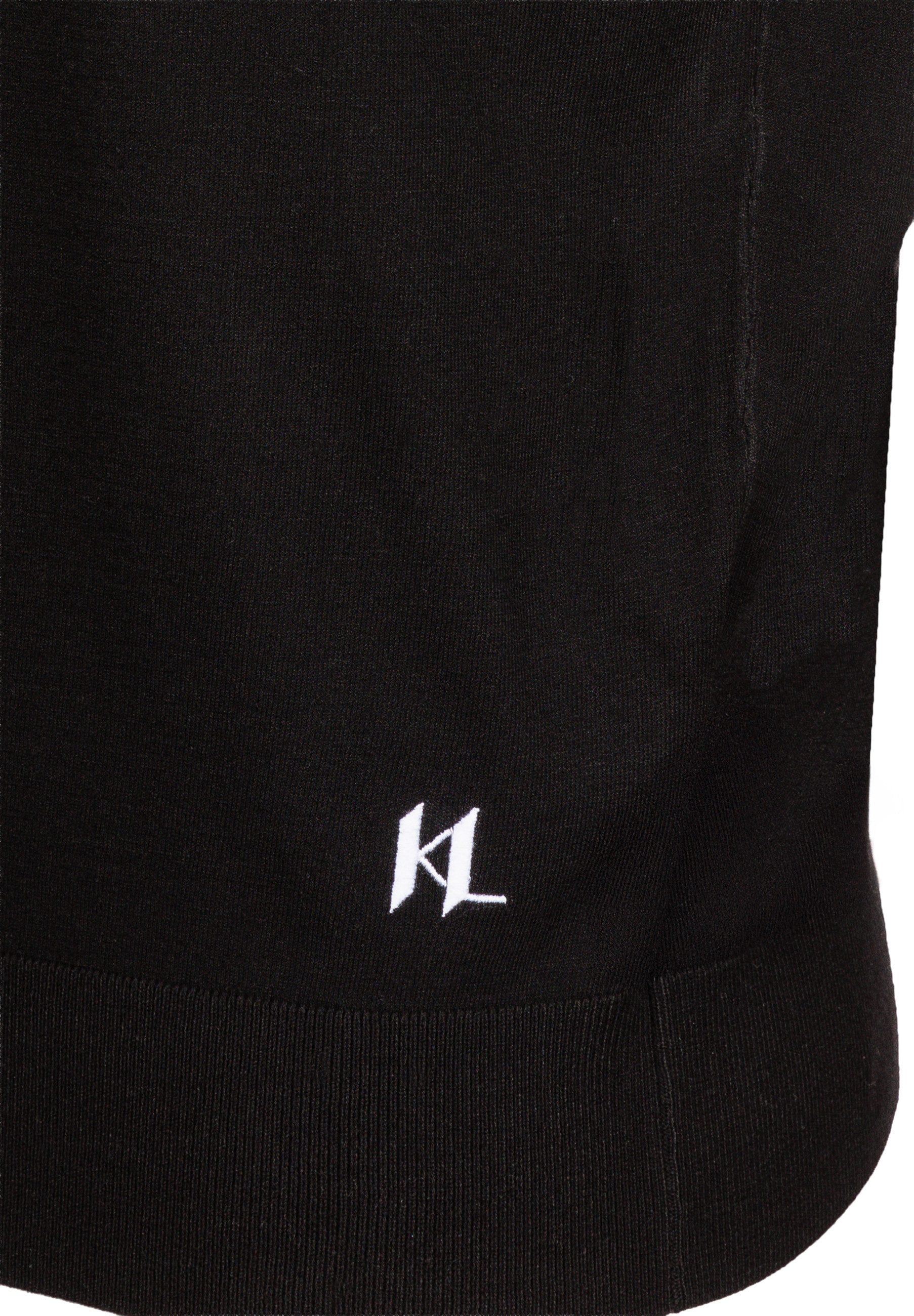 LAGERFELD Strickpullover mit Monogramm-Stickerei (1-tlg)