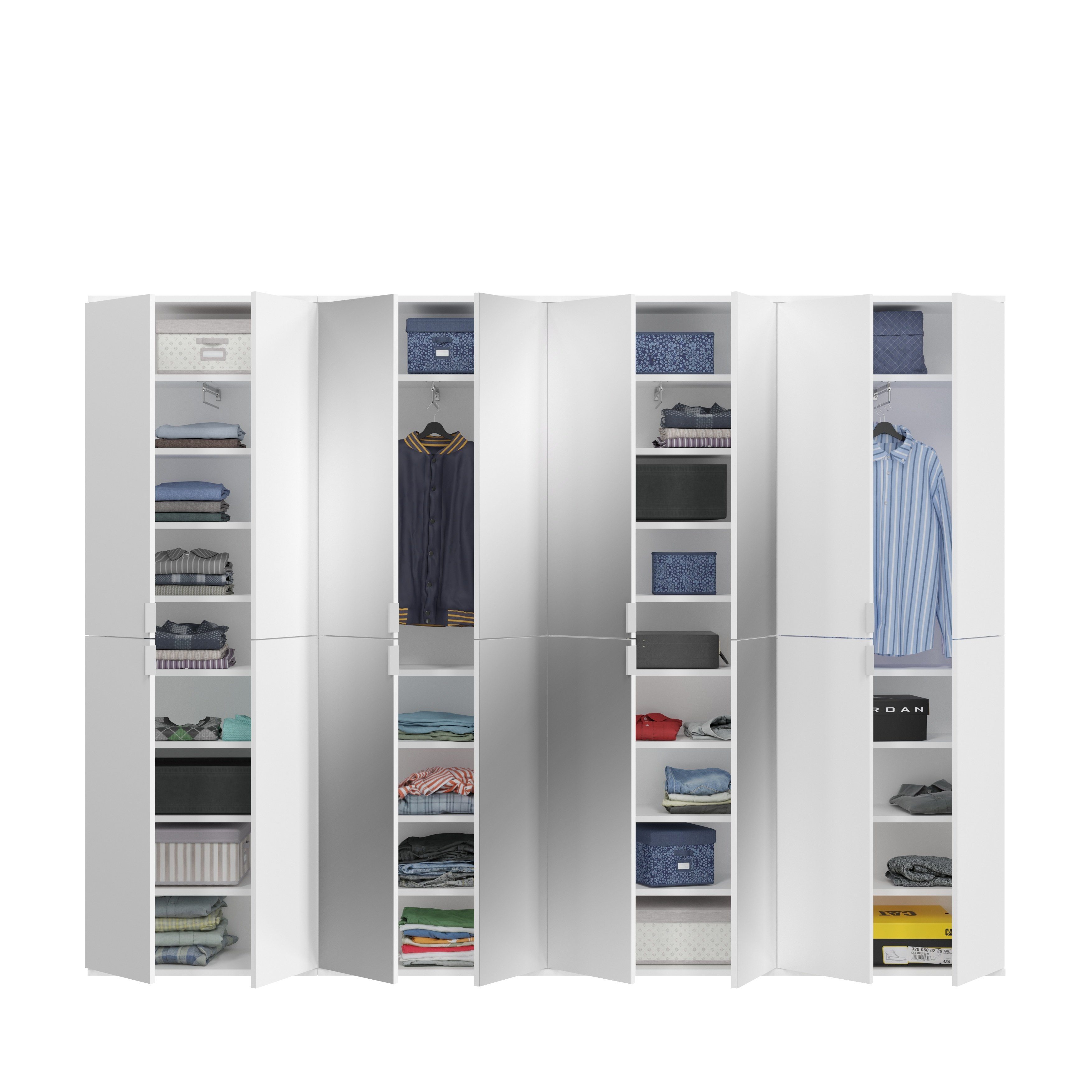 xonox.home Drehtürenschrank 244 x 193 x 34 cm (B/H/T)