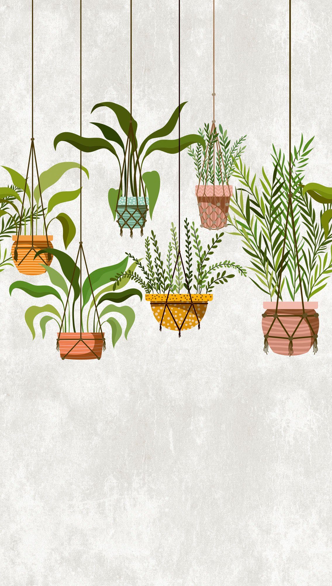 living walls Fototapete The Wall, glatt, floral, Motiv, botanisch, Fototapete Floral Tapete Palmen Tapeten Wohnzimmer Flur Design Optik