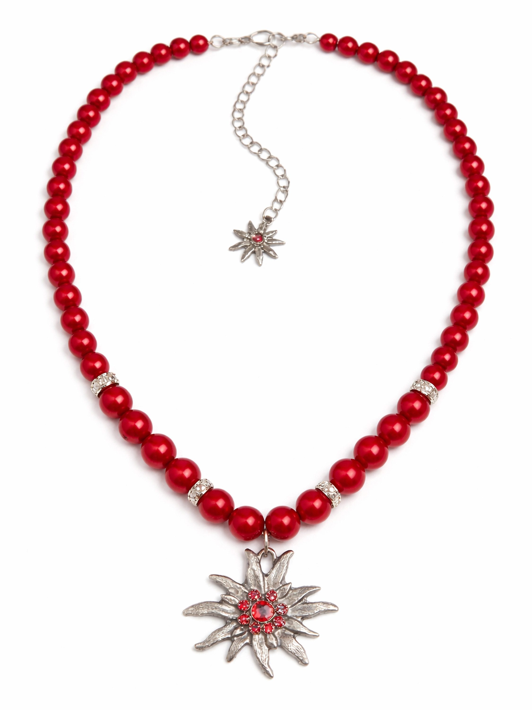 Allgäu Rebell Collier Heidi, mit Edelweiß Anhänger