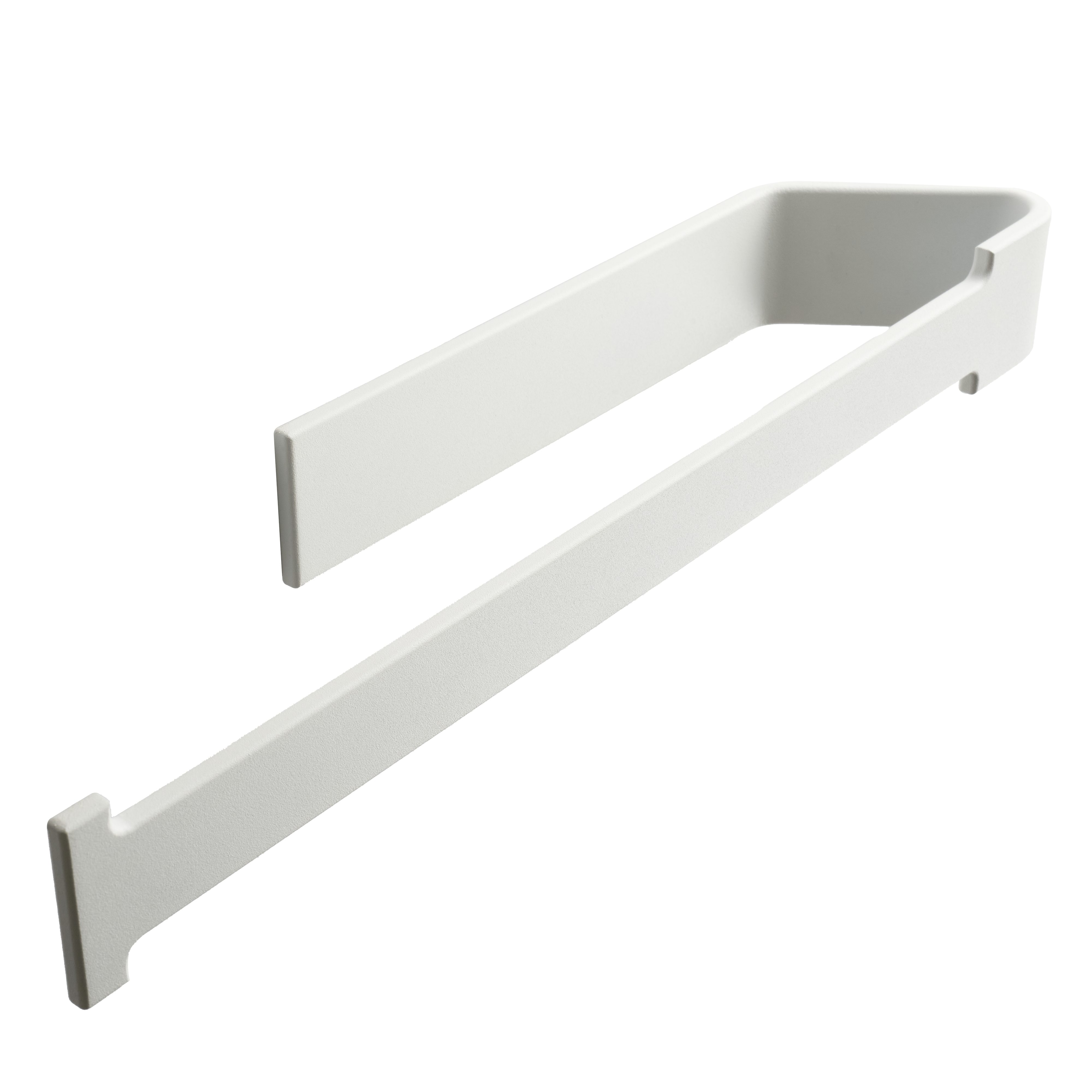 Designfabrik Hamburg Küchenrollenhalter DFHH KRH, Aluminium Vollmaterial, ohne Bohren, abrutschsicher