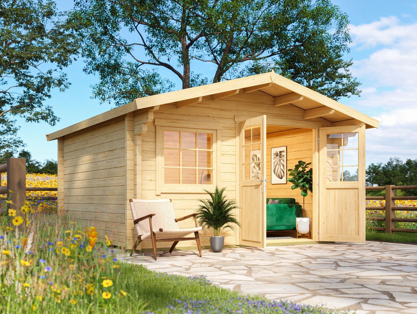 Fjordholz Gartenhaus Berlin 70 C Classic
