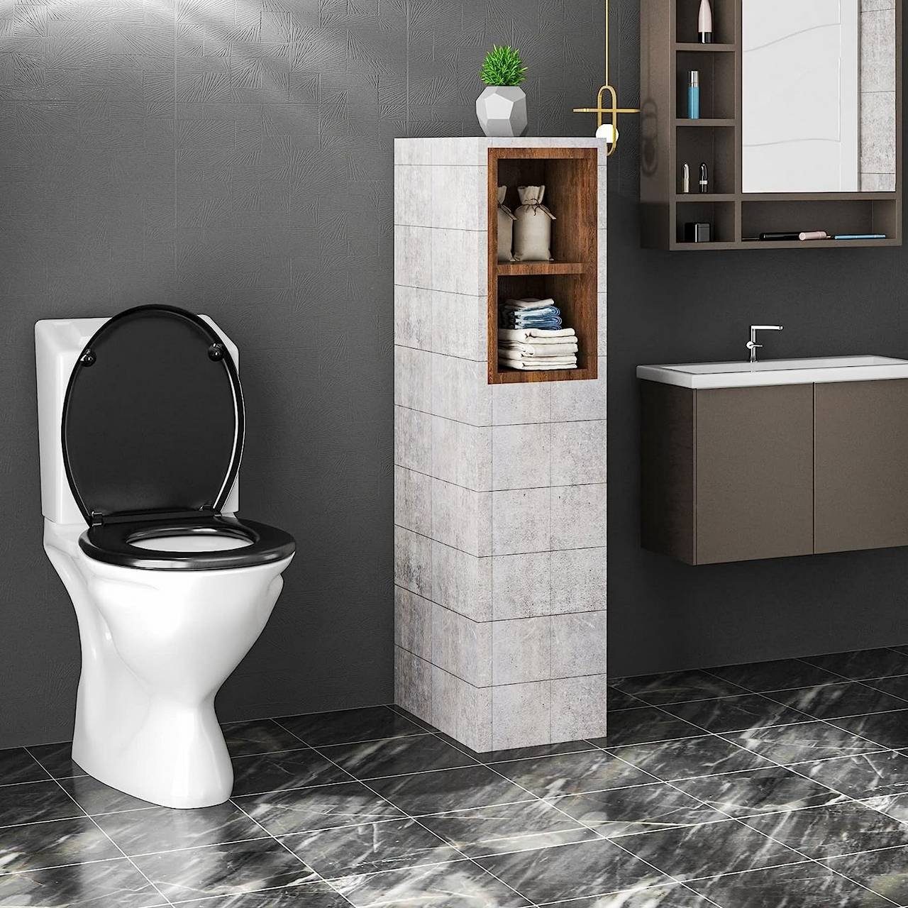 Woltu WC-Sitz, WC-Sitz Duroplast Auto mit günstig online kaufen