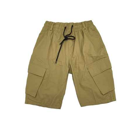 FORBEST Cargoshorts Cargo Bermuda Shorts Kurze Freizeit Hose mit Tunnelzug (1-tlg) 4153 in Hellbraun