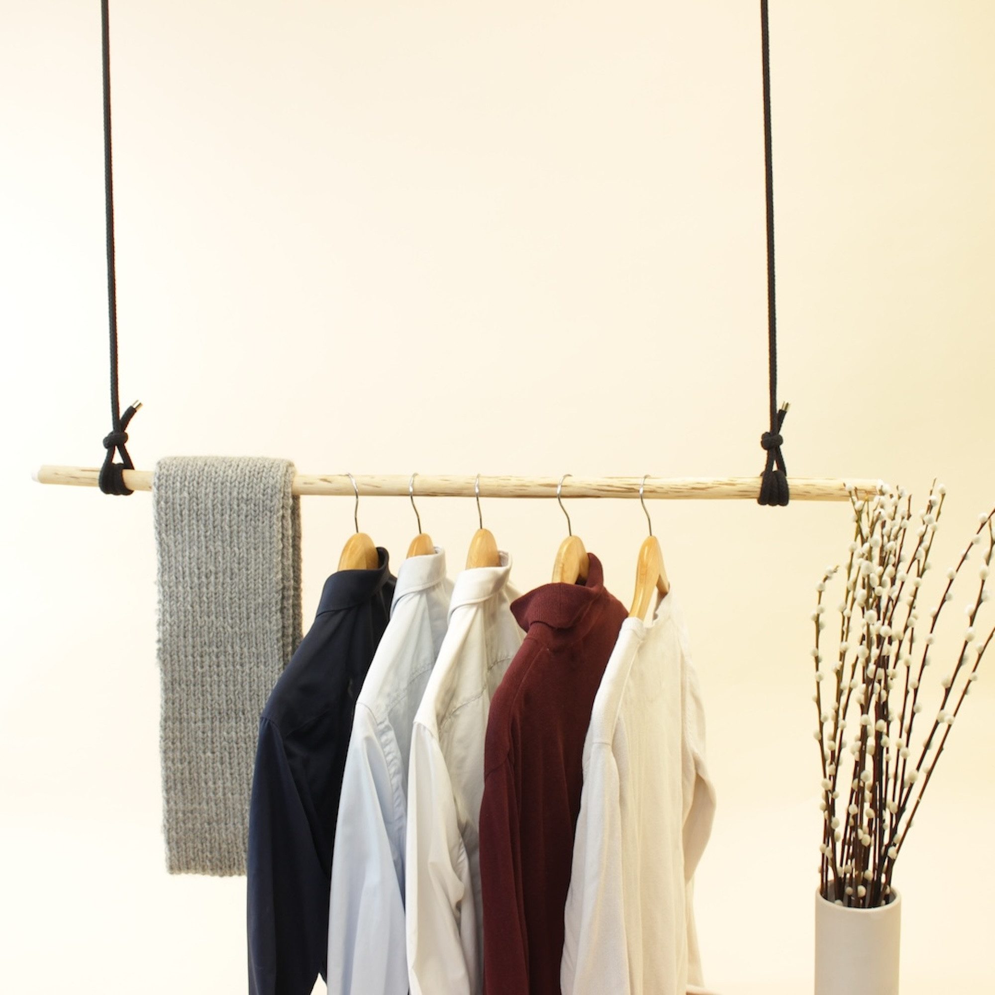 herbeschick. Garderobenstange Hängegarderobe "Naturbursche", Kleiderstange, günstig online kaufen