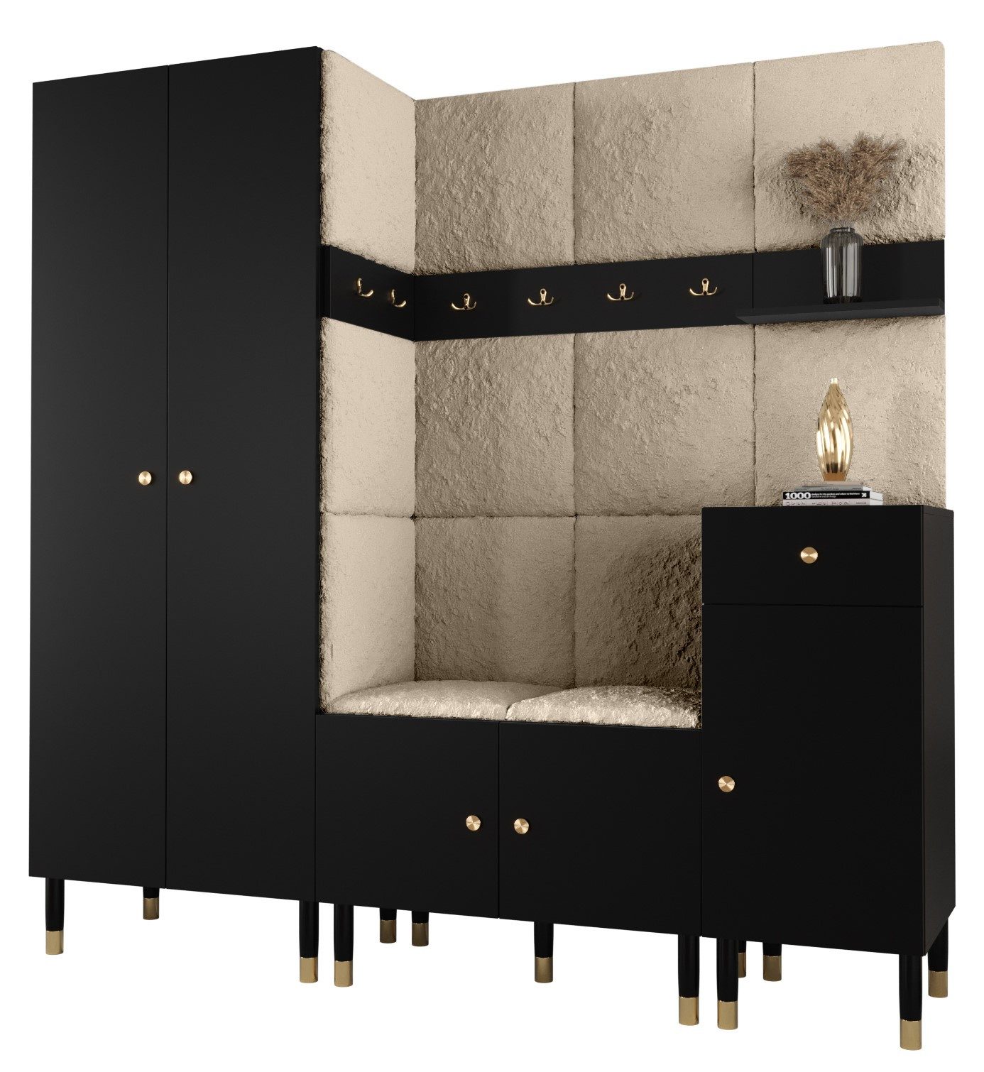 ABIKS MÖBEL Kompaktgarderobe PALERMO Set 1 günstig online kaufen