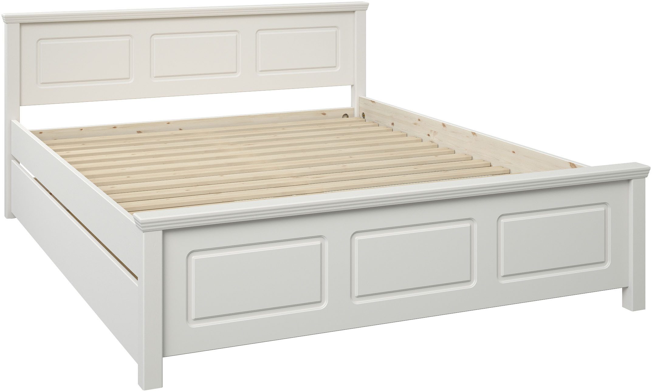 OTTO home Massivholzbett ERIKK', Made in Europe, optional mit Schublade, Massivholz Kiefer (FSC® zertifiziert), in mehreren Größen, Landhausstil mit Kassettenop – Bild 2 von 5