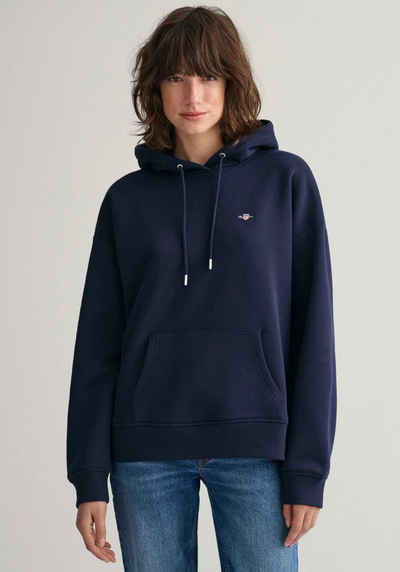 Gant Sweatshirt REL SHIELD HOODIE mit GANT-Stickerei auf der Brust