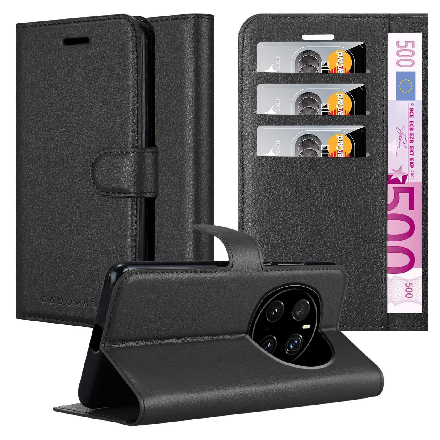 Cadorabo Handyhülle für Honor Magic 7 Pro Hülle Honor Magic 7 Pro, Hülle Schutzhülle mit Standfunktion, Kartenfach und Magnetverschluss