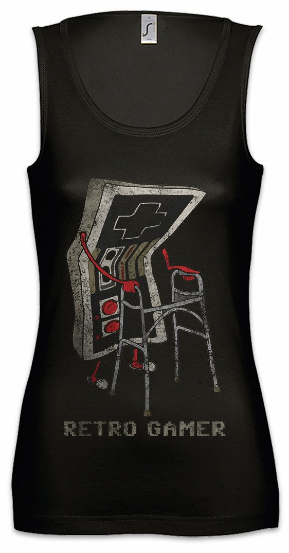 Tanktop Retro Gamer Ärmelloses Damen T-Shirt Gaming Admin PC Informatik
