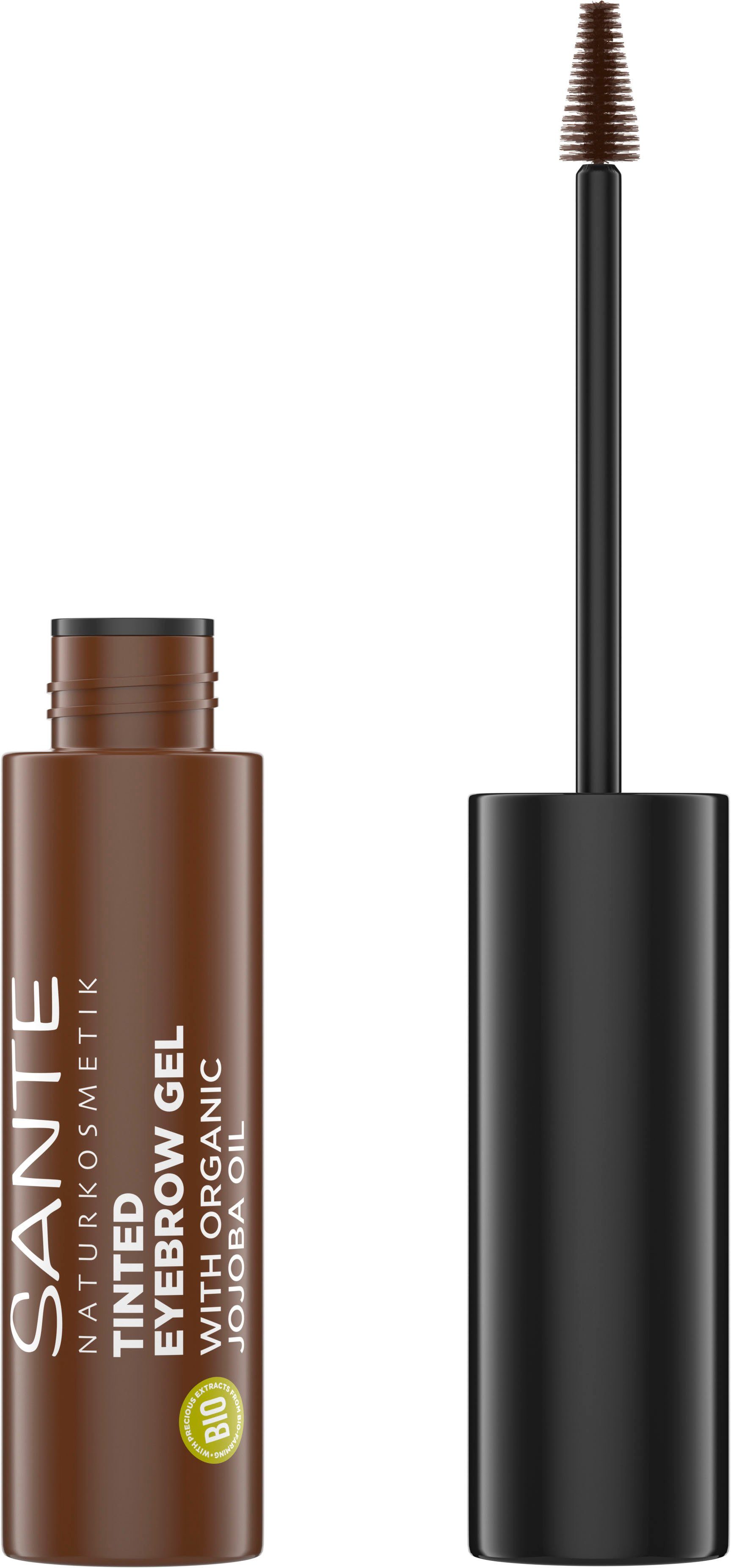 SANTE Augenbrauen-Gel Tinted Eyebrow Gel, Augen-Make-Up, mit Bio-Jojobaöl