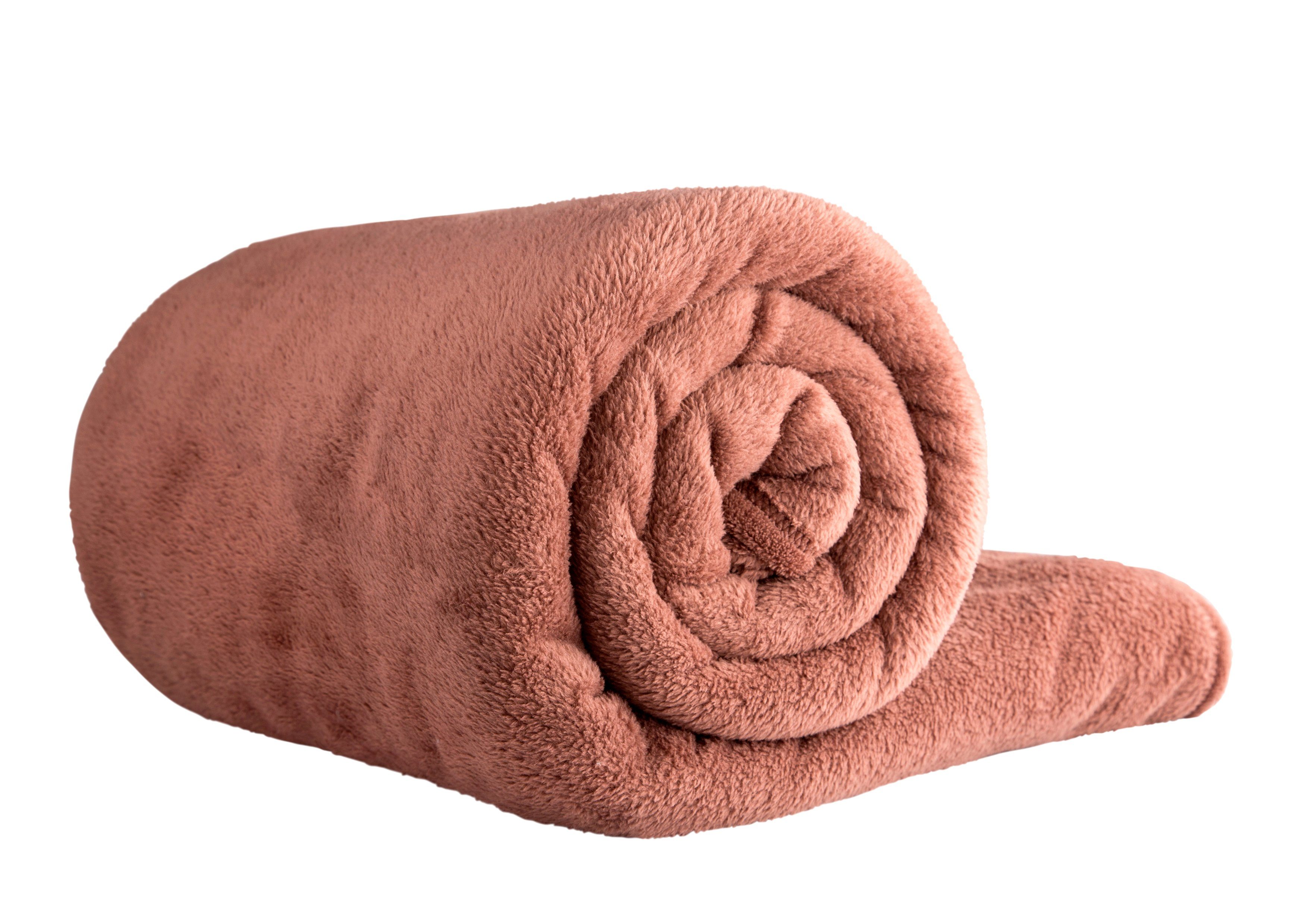 Wohndecke Kuscheldecke aus 100% Polyester, 150x220 cm, Clinotest