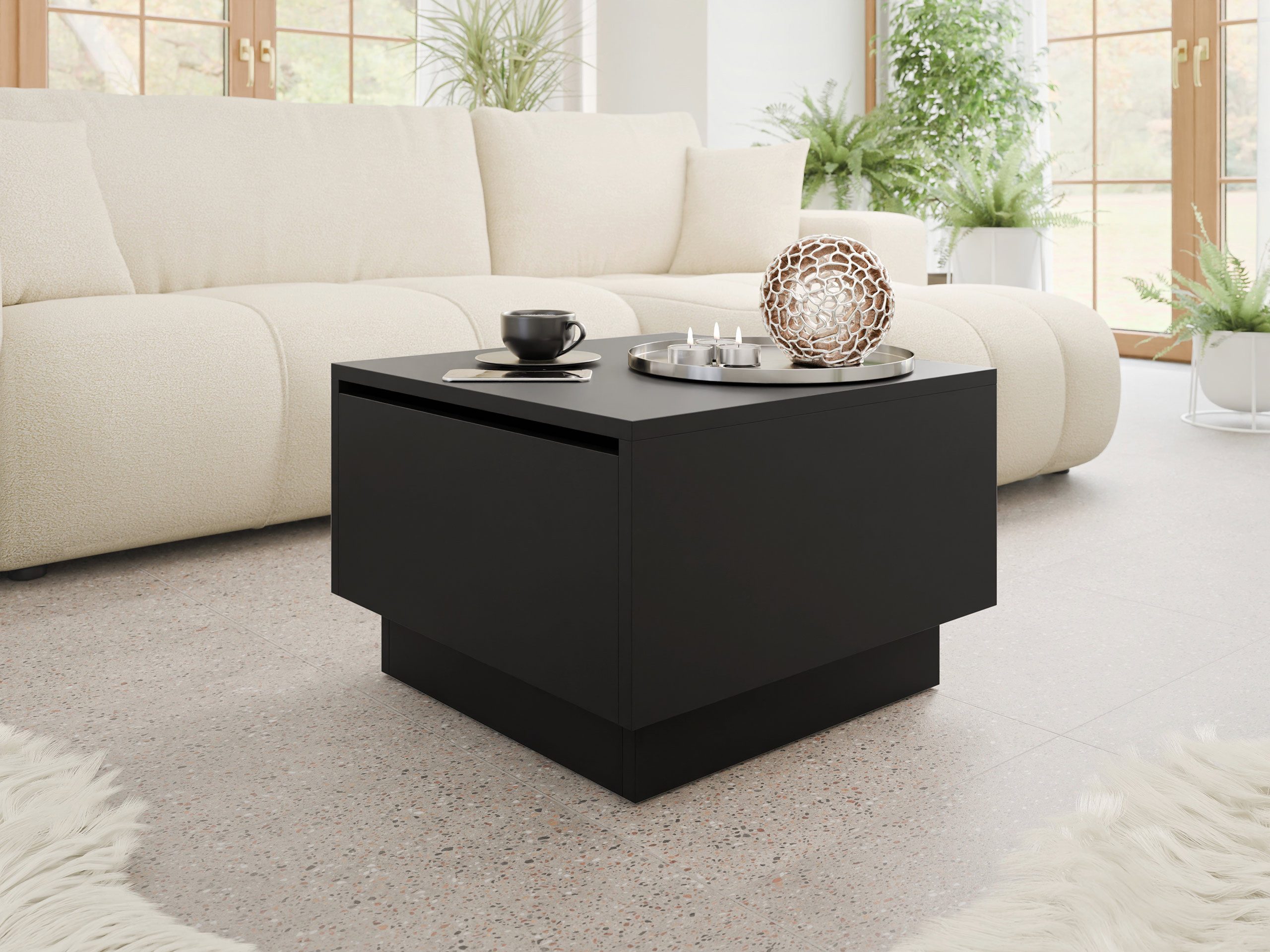 MIRJAN24 Couchtisch Moon 60x60 (mit Stauraum), günstig online kaufen