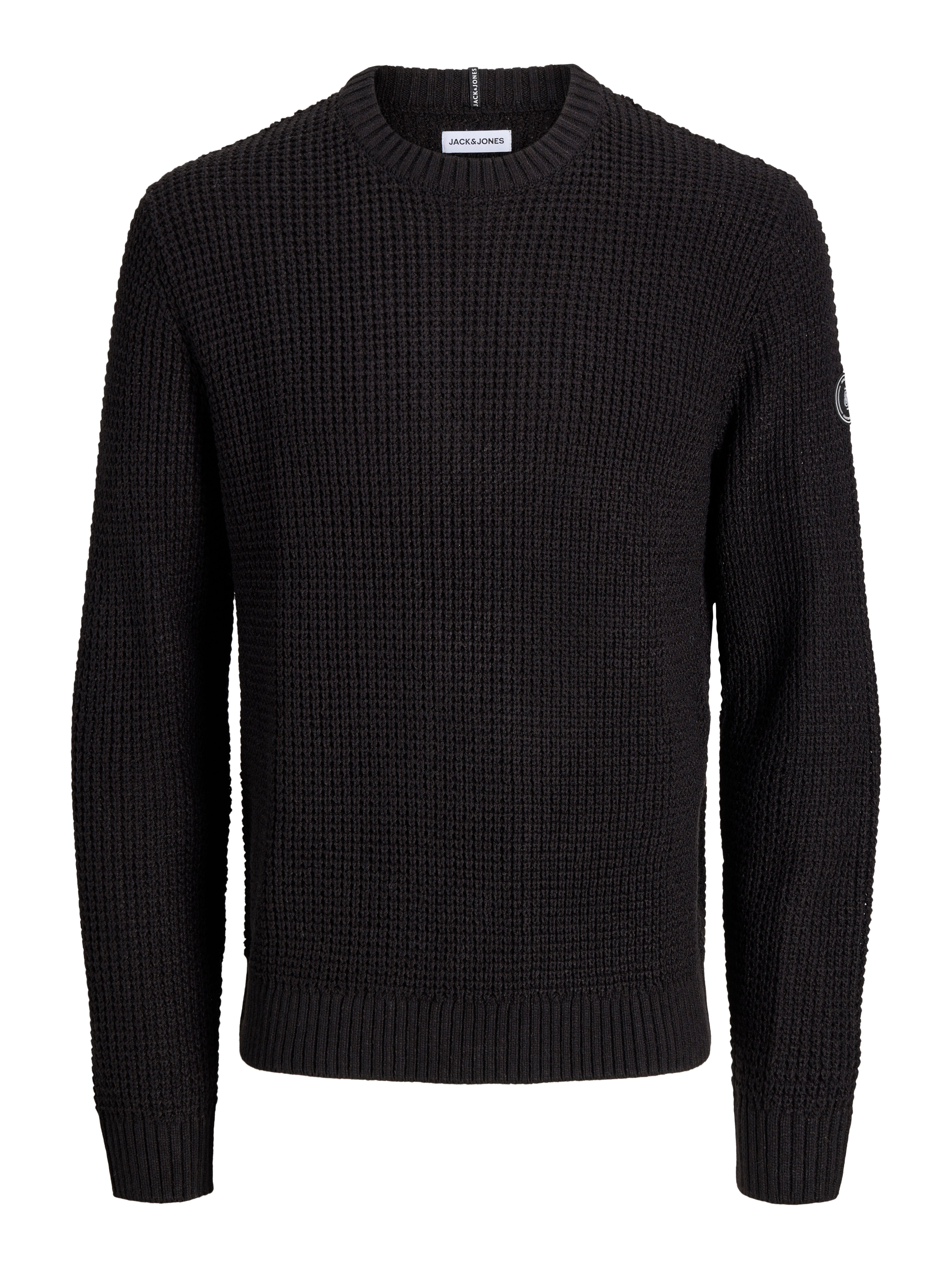 Jack & Jones Rundhalspullover JJLUKE KNIT CREW NECK AW26 Materialmix, regular fit – Bild 4 von 5