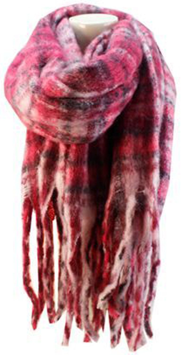 chic4home Schal Winter Weave, (1-St. 1-teilig), Damen Schal ca.40x180cm Double-Tone weiches Alpaka-Gefühl