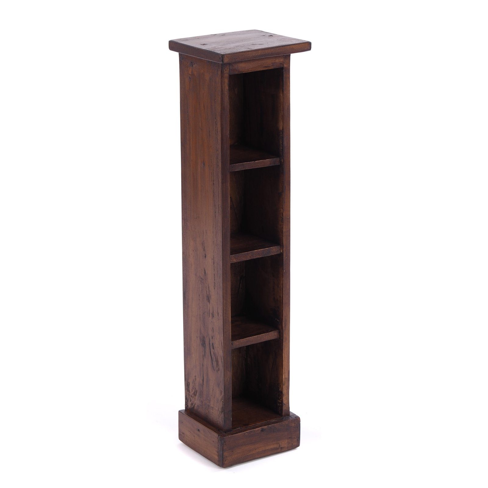 mit DESIGN Fächern DELIGHTS TOWER", CD 4 CD hellbraun 02 Holzregal, REGAL CD-Regal Rack 76cm(H), HOLZ "CD