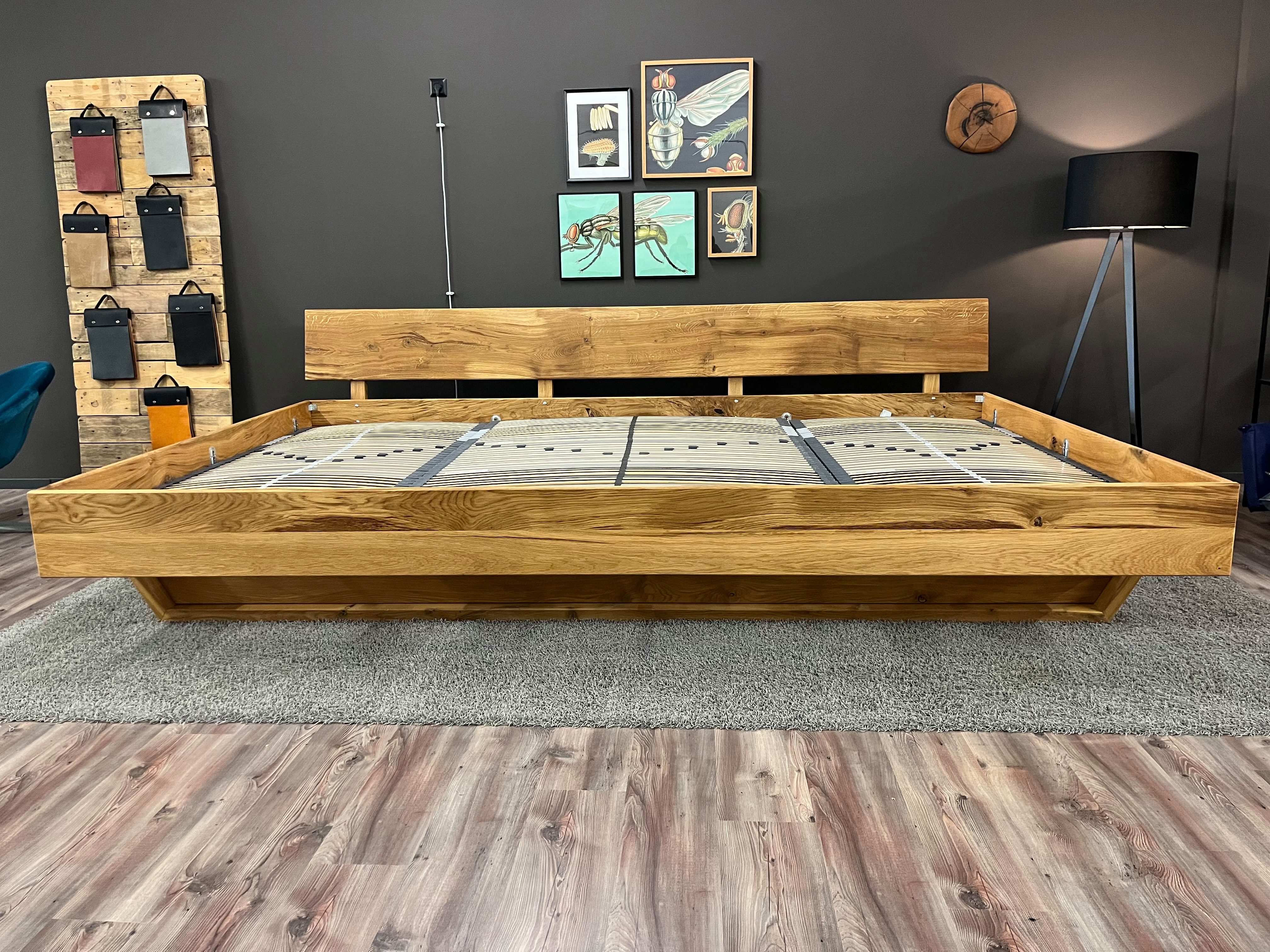 Möbel Specht Massivholzbett Family Wood (Familienbett, bis 400x220cm Liegefläche), Holzkufen