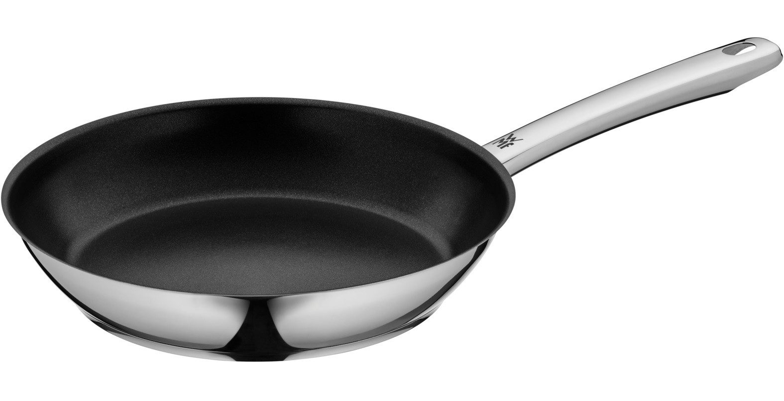 WMF Bratpfanne Nordic Profi Stielpfanne, 24 cm, Cromargan Edelstahl (24CM, 1-tlg., antihaftbeschichtet), für alle Herdarten geeignet