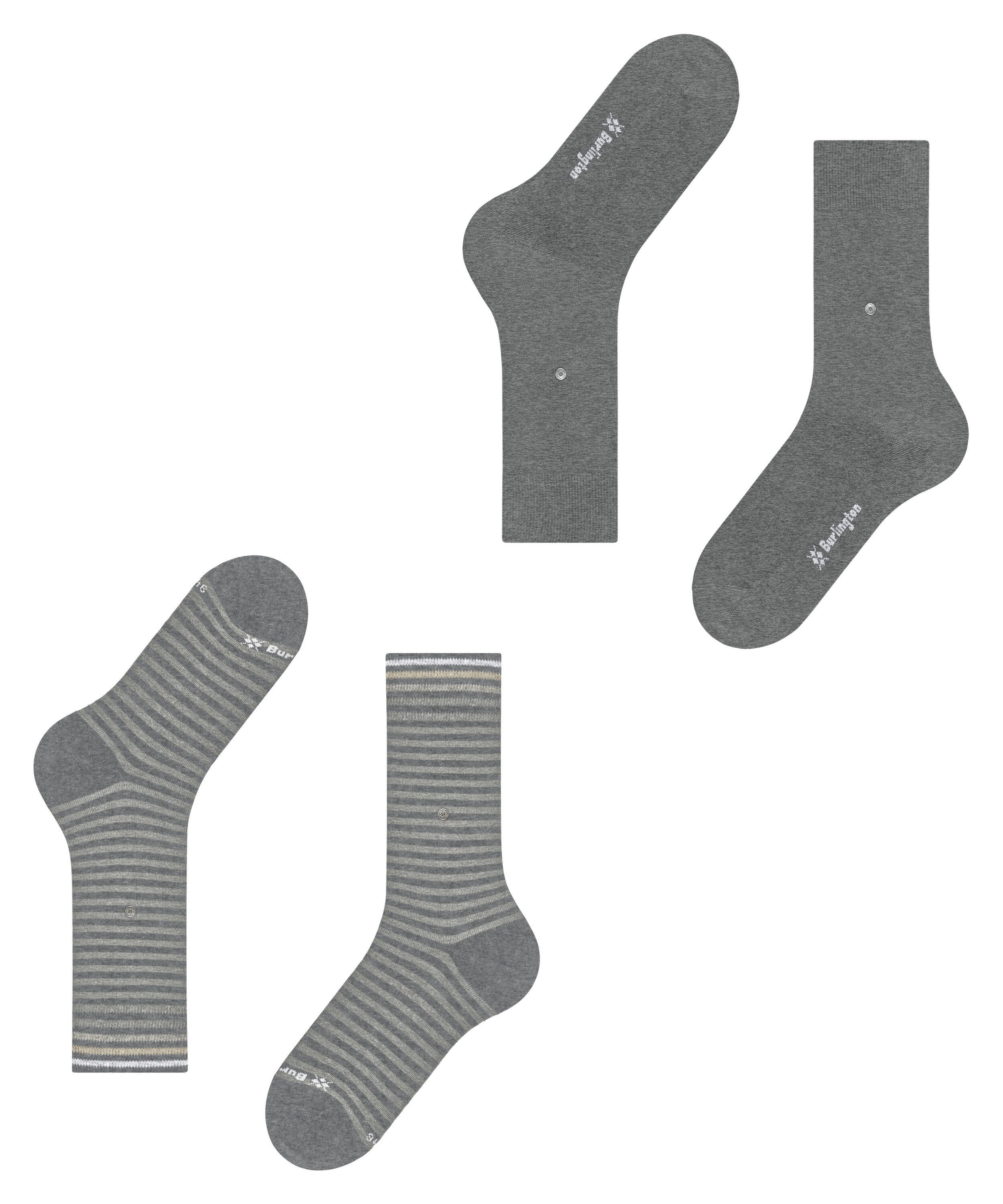 Burlington Socken Everyday Stripe (2 Paar) Einheitsgröße 40-46, gestreift und unifarben – Bild 5 von 5