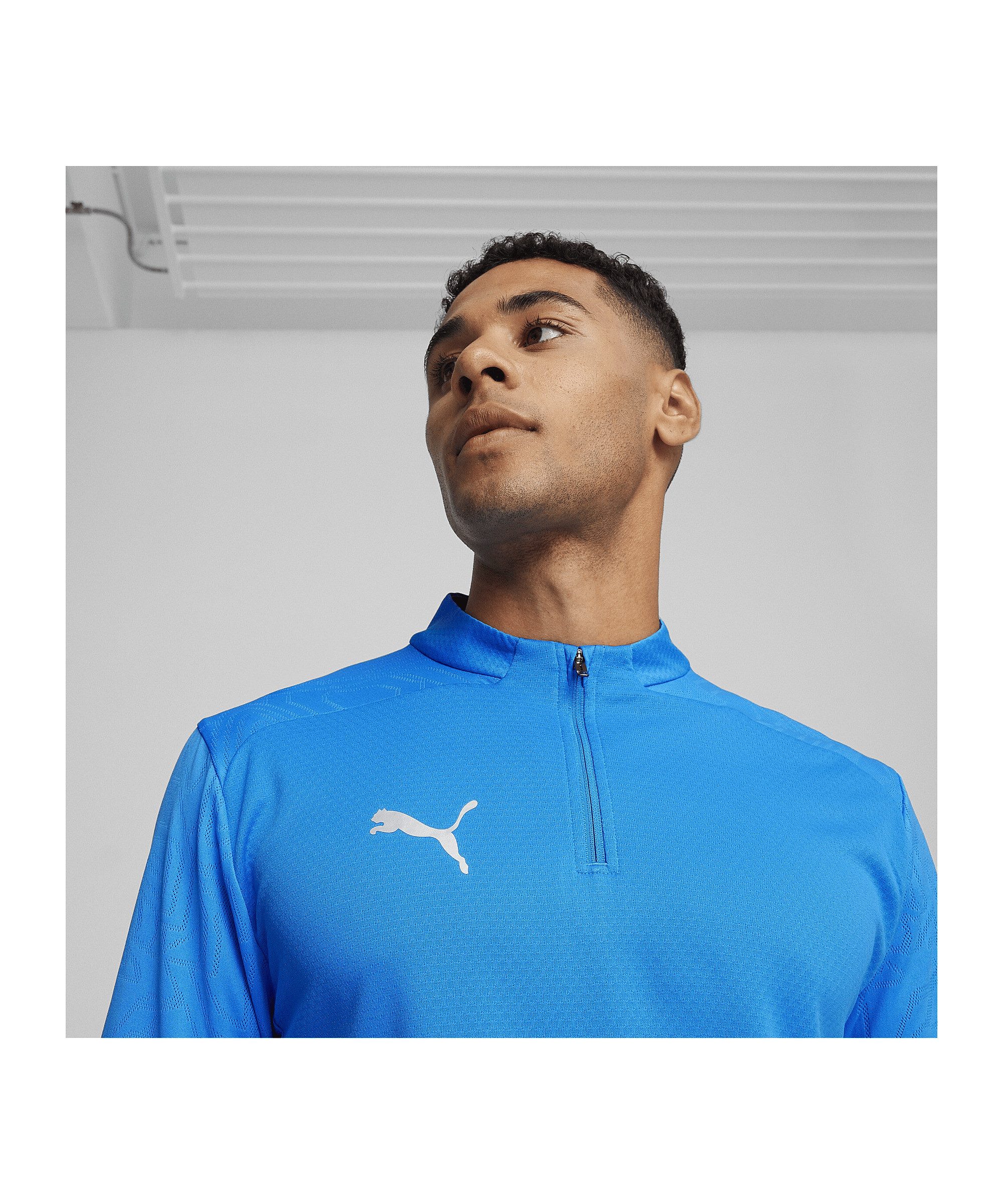 PUMA Fußballtrikot PUMA teamFINAL Training 1/4 Zip Sweatshirt Teamsport
