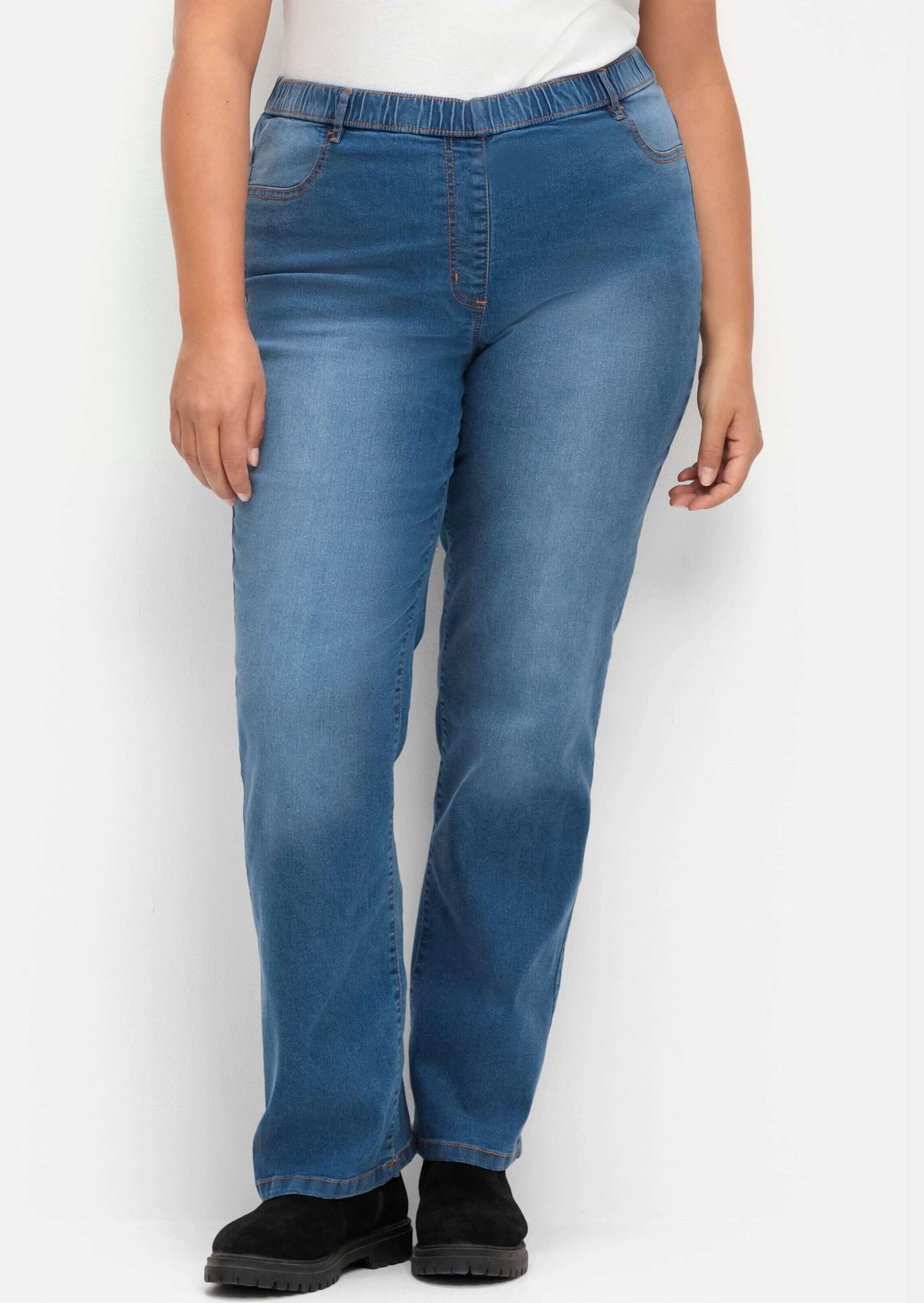 Sieh an! Bequeme Jeans Jeans leicht vertieft