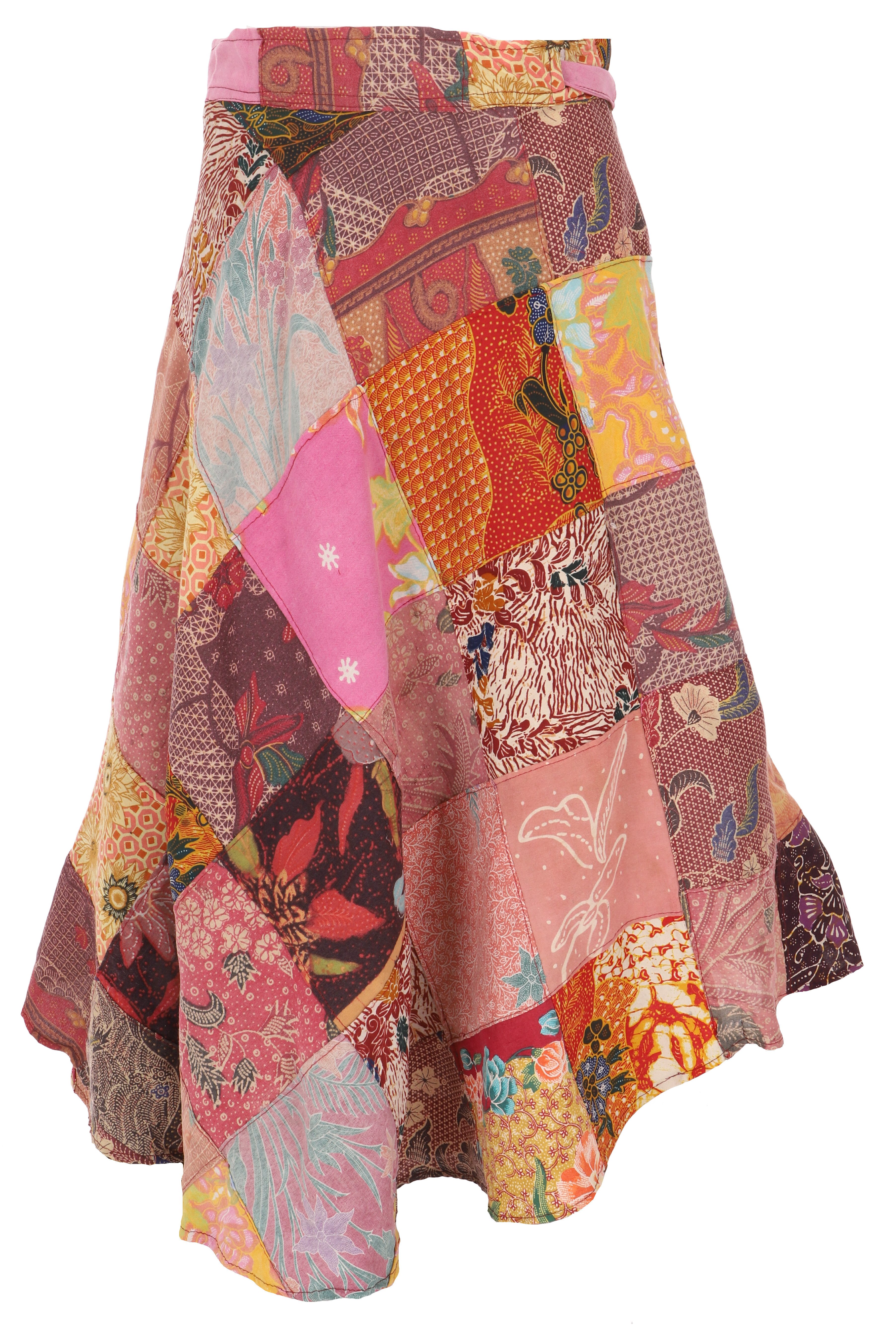 Guru-Shop Minirock Weit schwingender upcyceling Patchwork.. günstig online kaufen