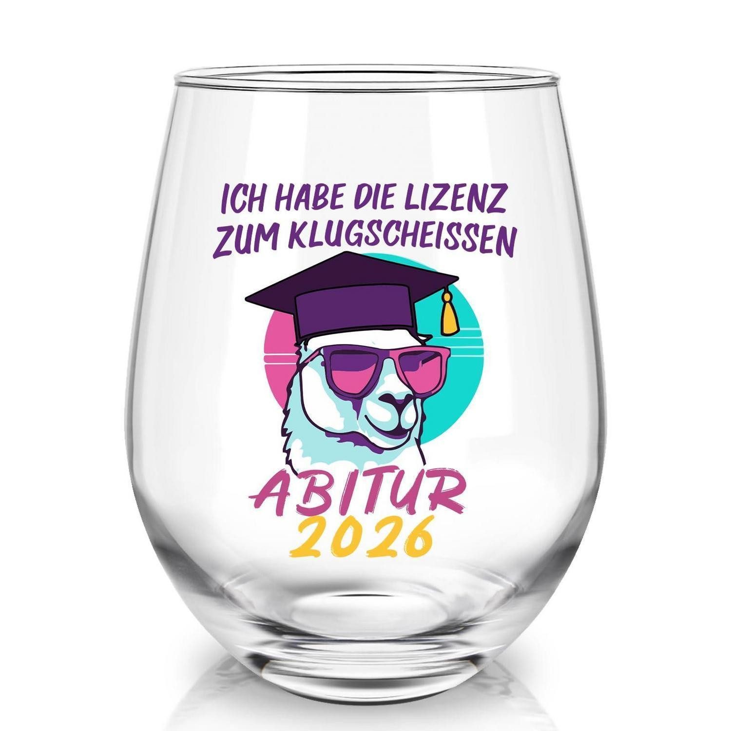 LuxusKollektion Weinglas Weinglas Abitur 2026 Geschenk, Glas