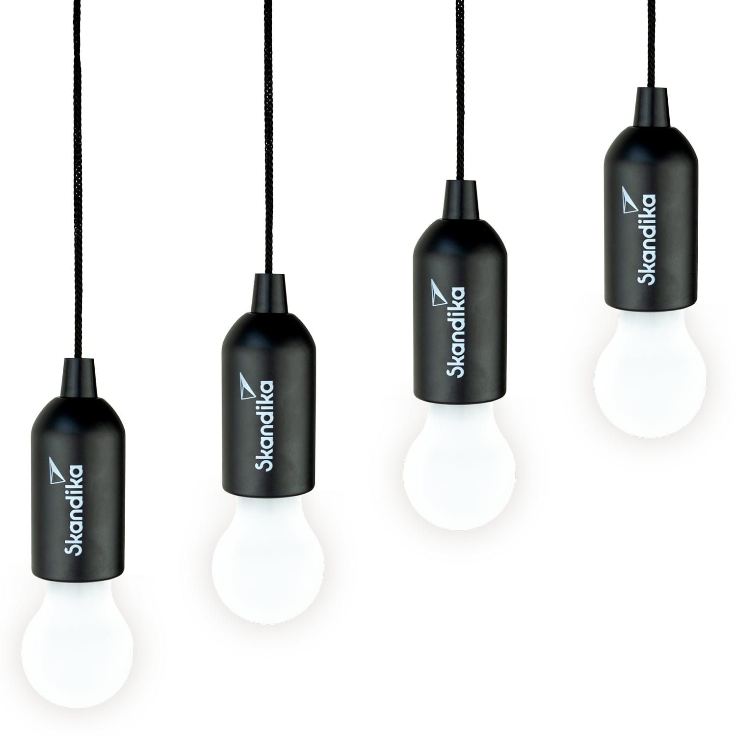 LED Pull (4er-Set), SKANDIKA LED 4er Lampe, Set, Campinglampe Skandika Narvik Gartenleuchte Light