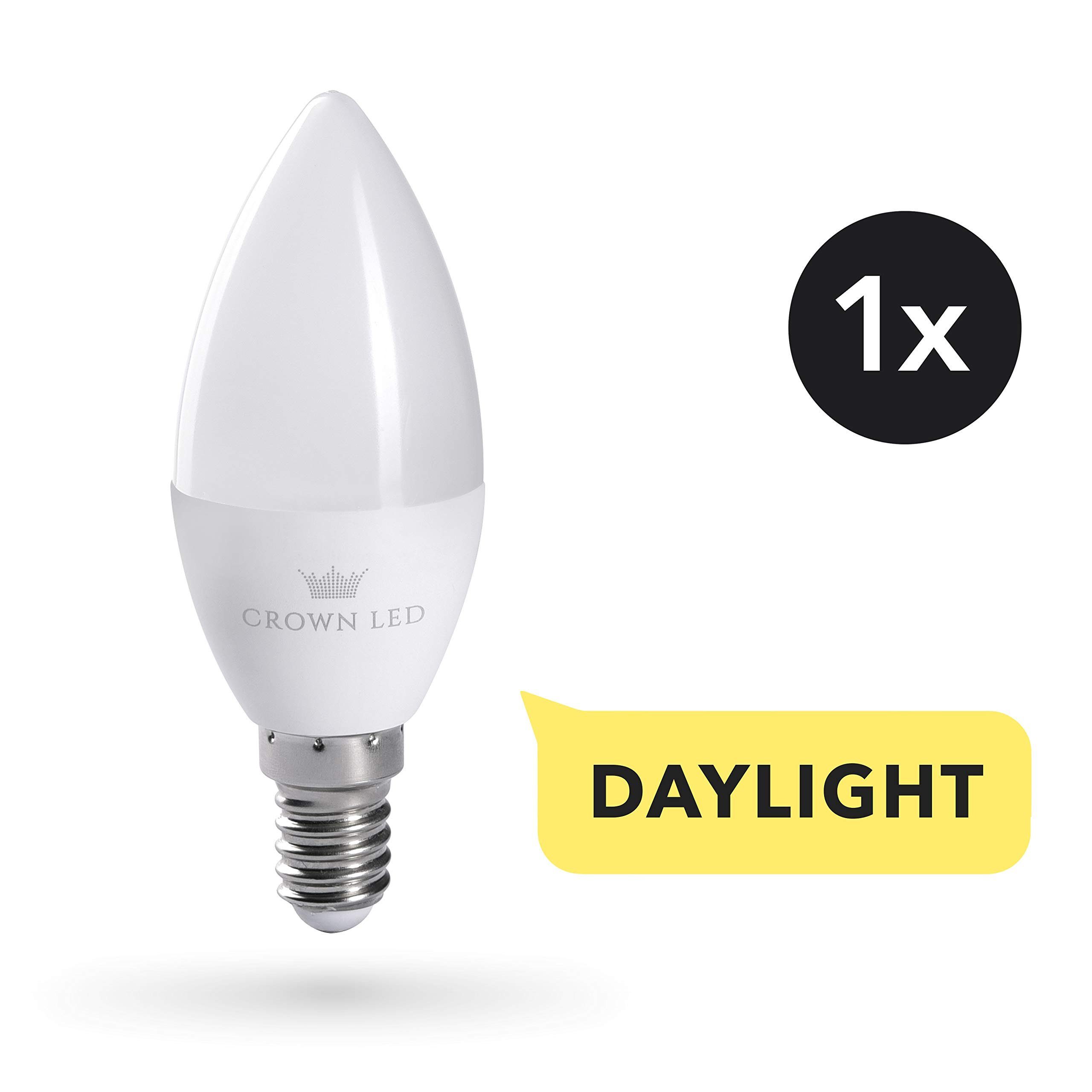 LUX, LED 10.000 650 Lumen, (1er 230V., Crown 1 Vollspektrum 7W, Stück LED Pack)Klassisch Tageslichtlampe Glühbirne