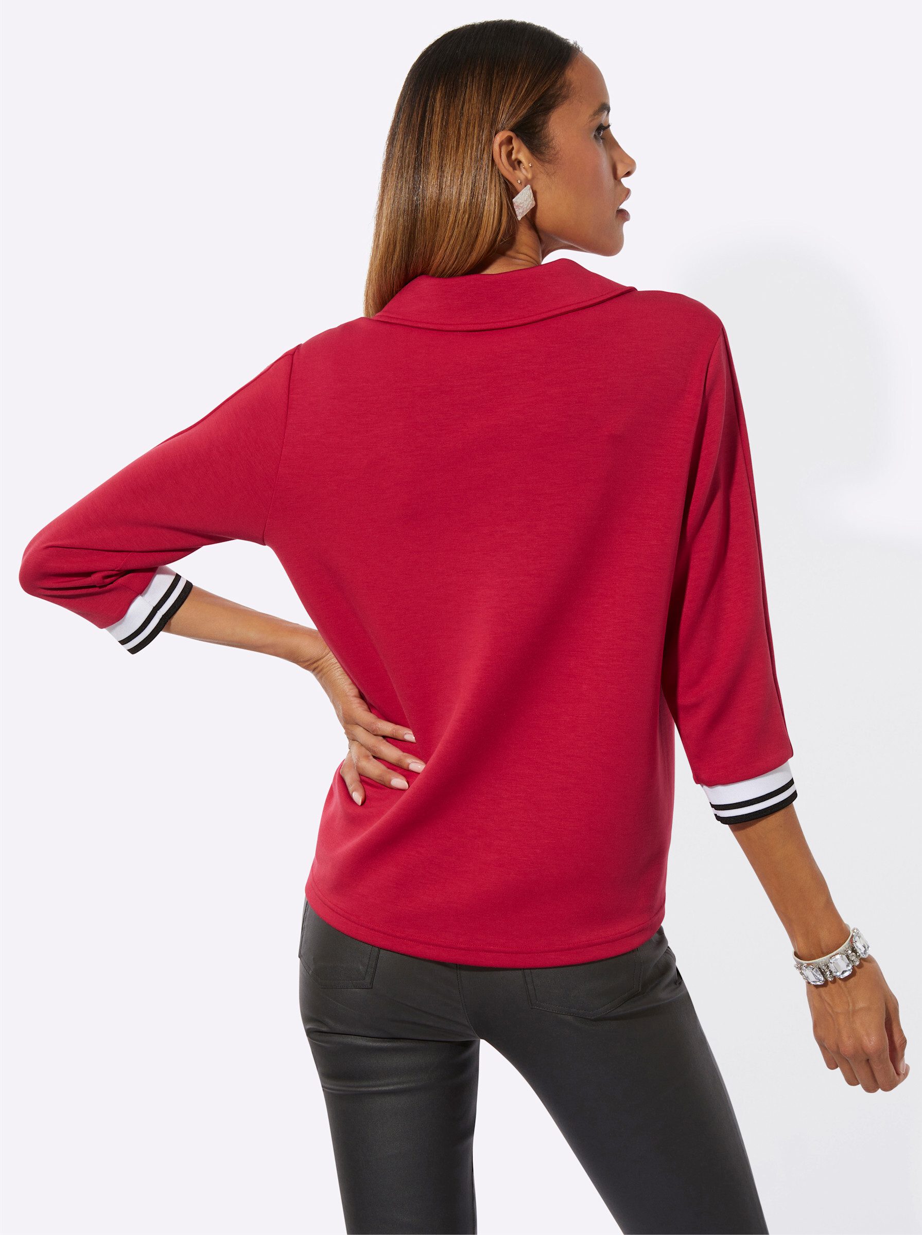creation L Sweater Langarm-Poloshirt günstig online kaufen