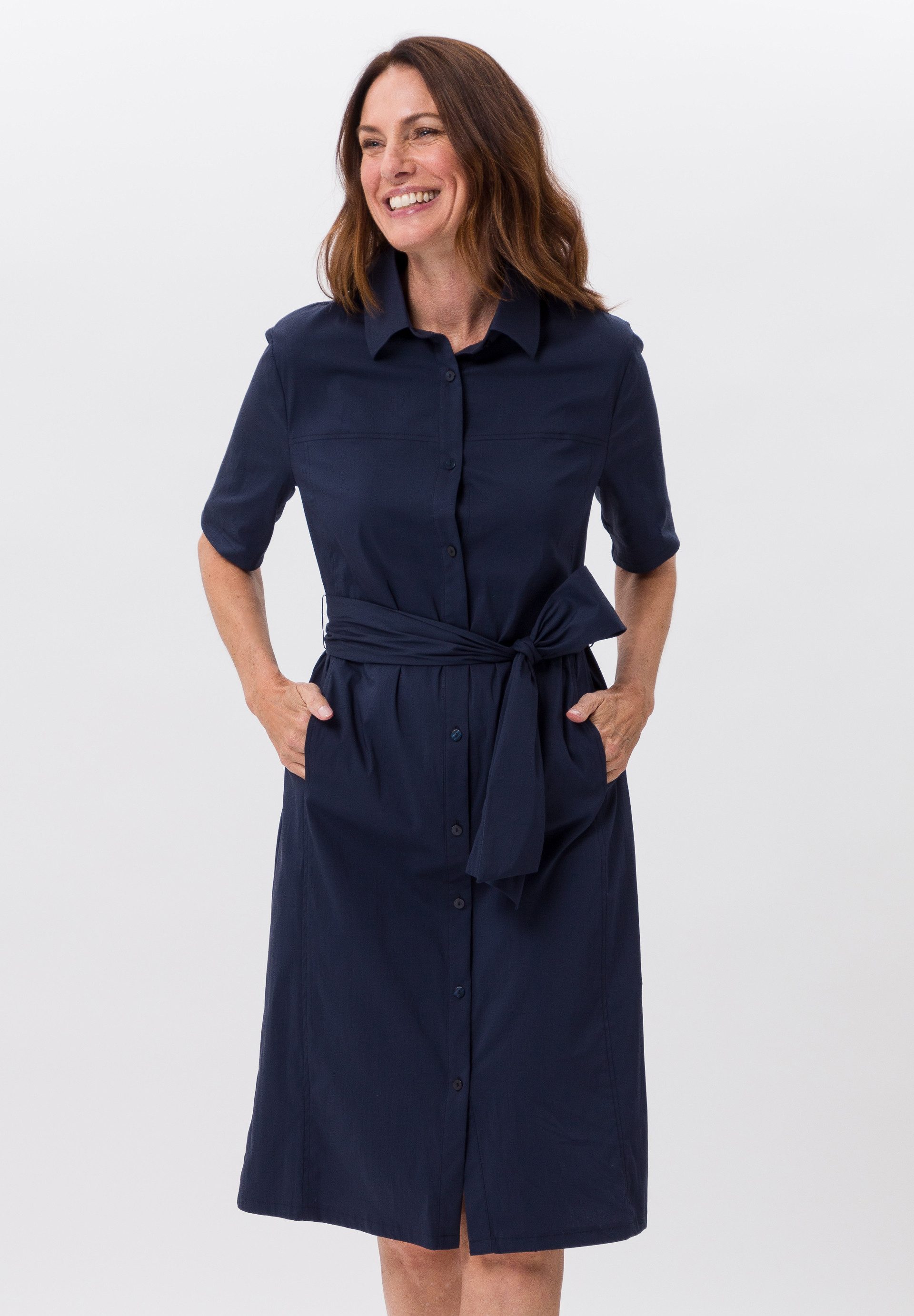 FRANK WALDER Jerseykleid mit Knopfleiste günstig online kaufen