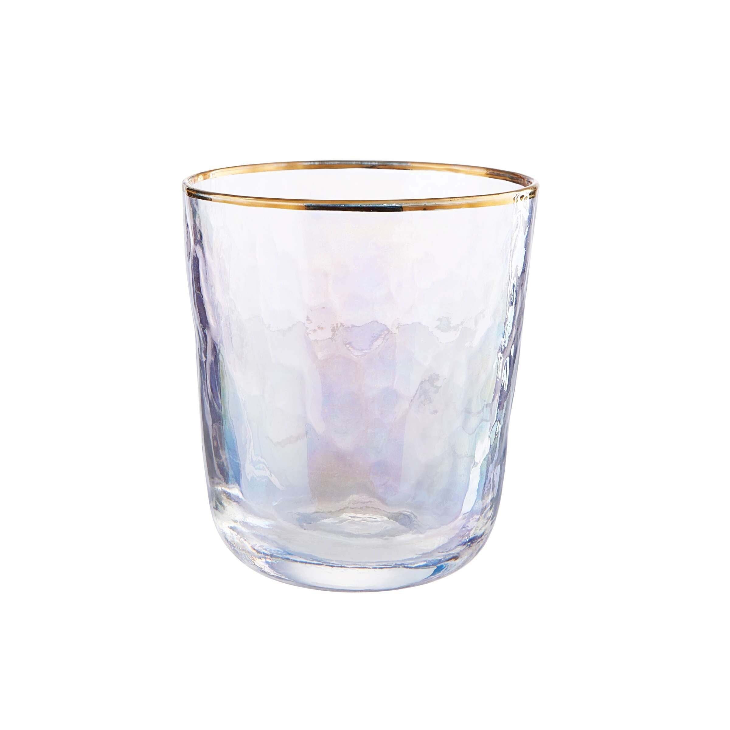 4-tlg.Wasserglas-Set Wassergläser Trinkgläser Noblesse goldfarbenes Relief 