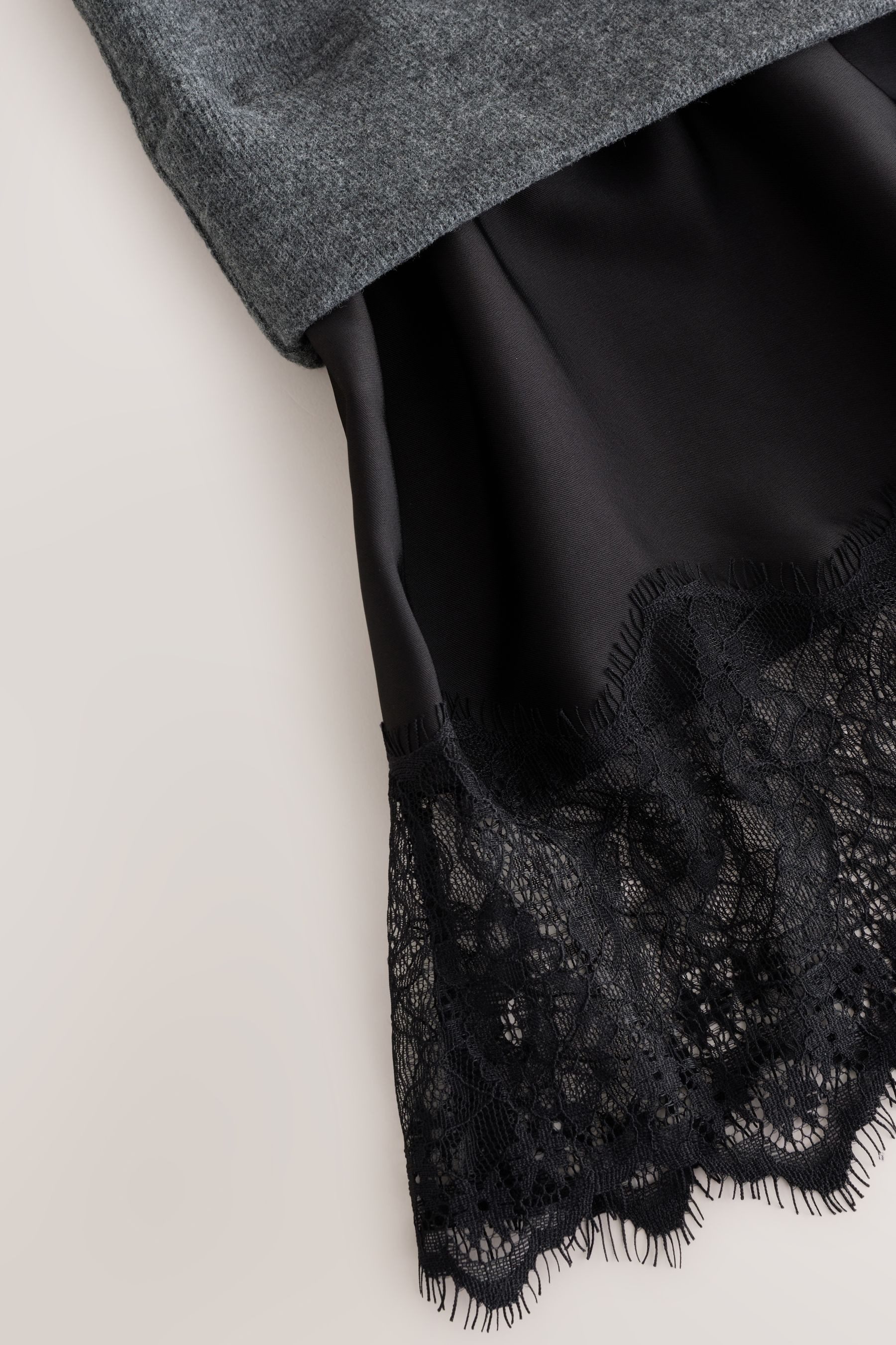 Next 2-in-1-Kleid 2-in-1 Pullover-Spitzerock mit weichem Griff (1-tlg)