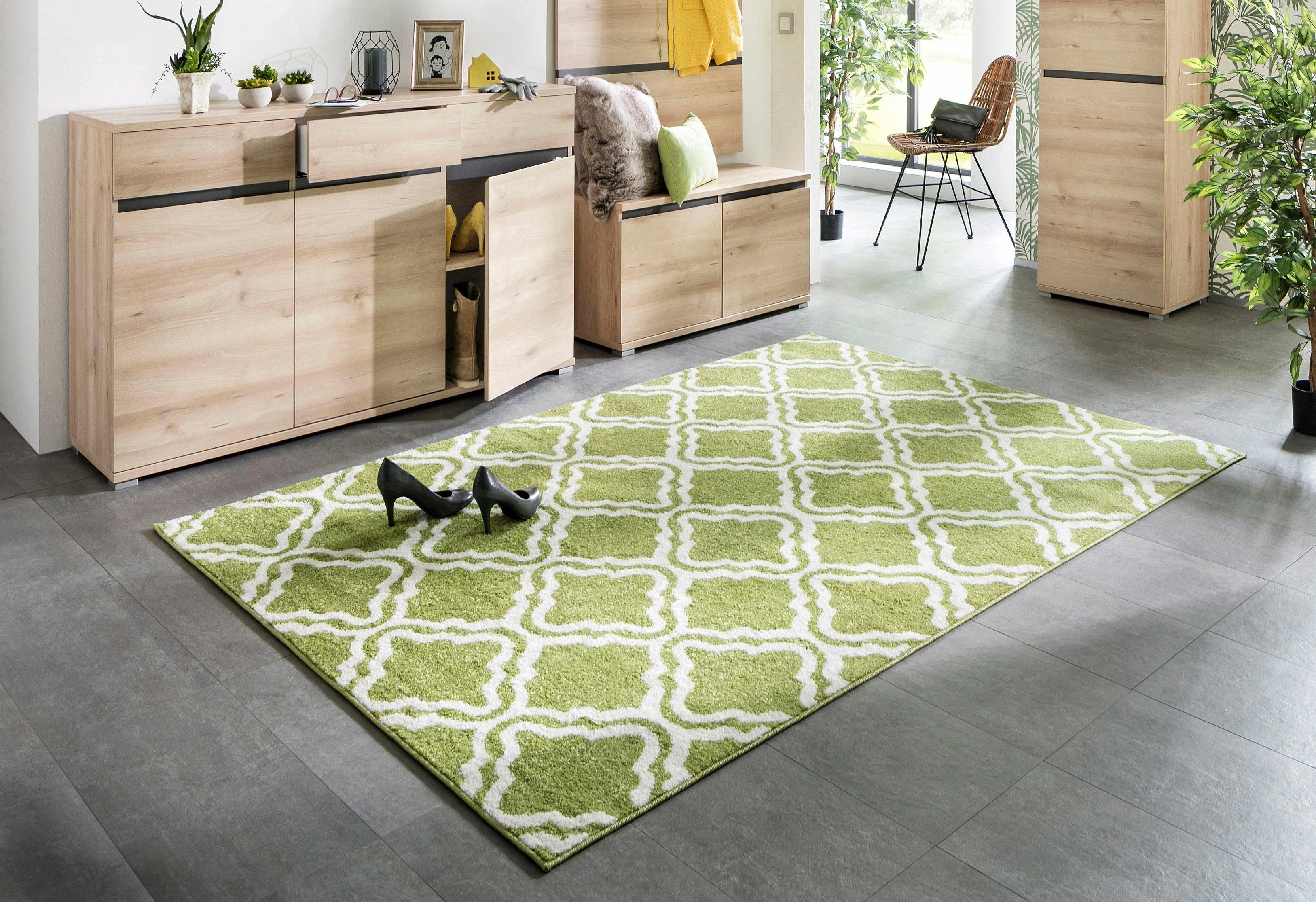 my home Teppich Debora, rechteckig, Höhe: 13 mm, Kurzflor Teppich, gemuster günstig online kaufen