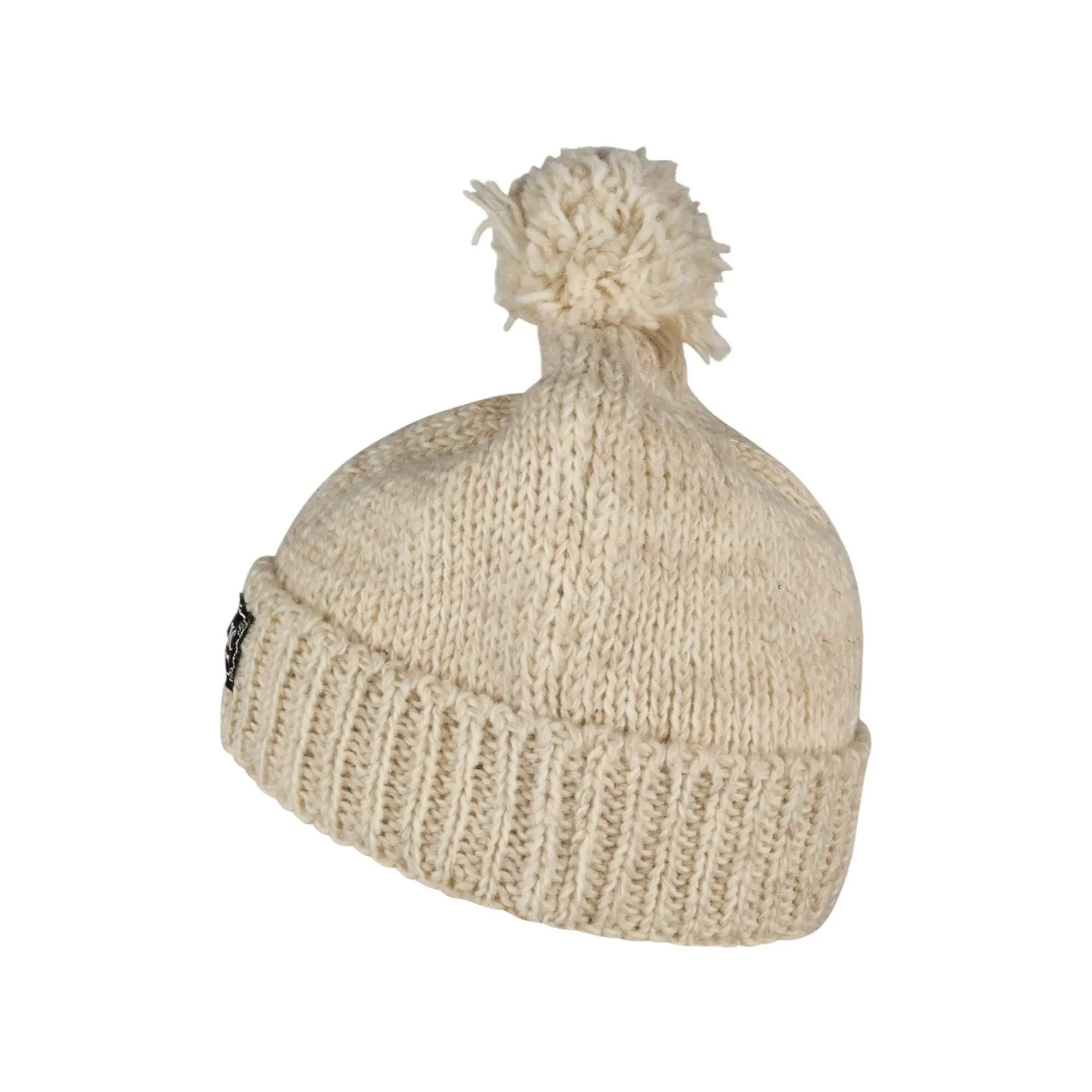 THC Natural Line Bommelmütze THC Schafwoll Pudelmütze 713 weiß (1 Stück, 1-St., 1 Stück) Innenfutter: Fleece
