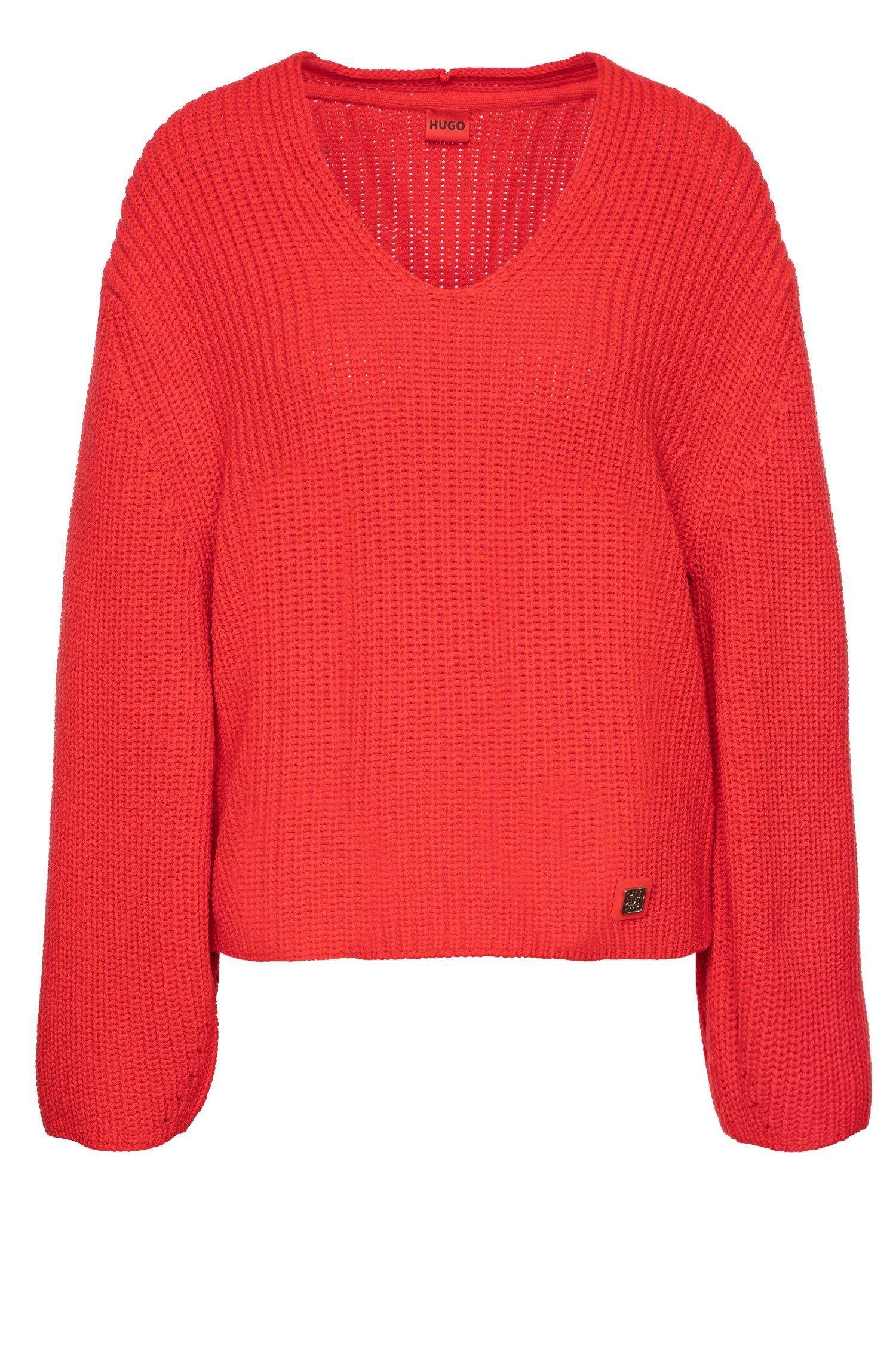 Rot HUGO (693) (1-tlg) Sulla Strickpullover