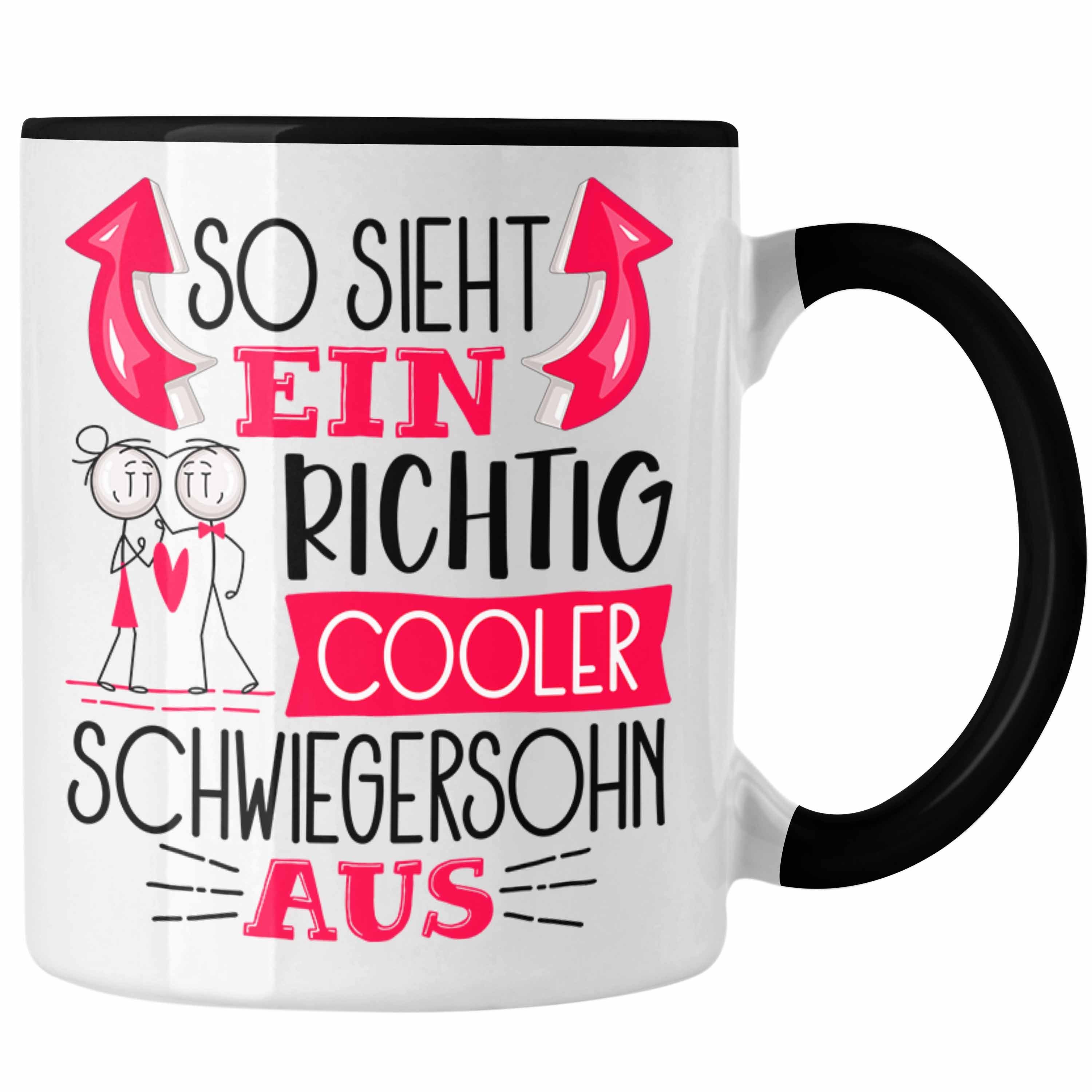 Cooler RIchtig Tasse Geschenk Sieht Ein Trendation Schwarz Tasse Schwiegersoh Schwiegersohn So