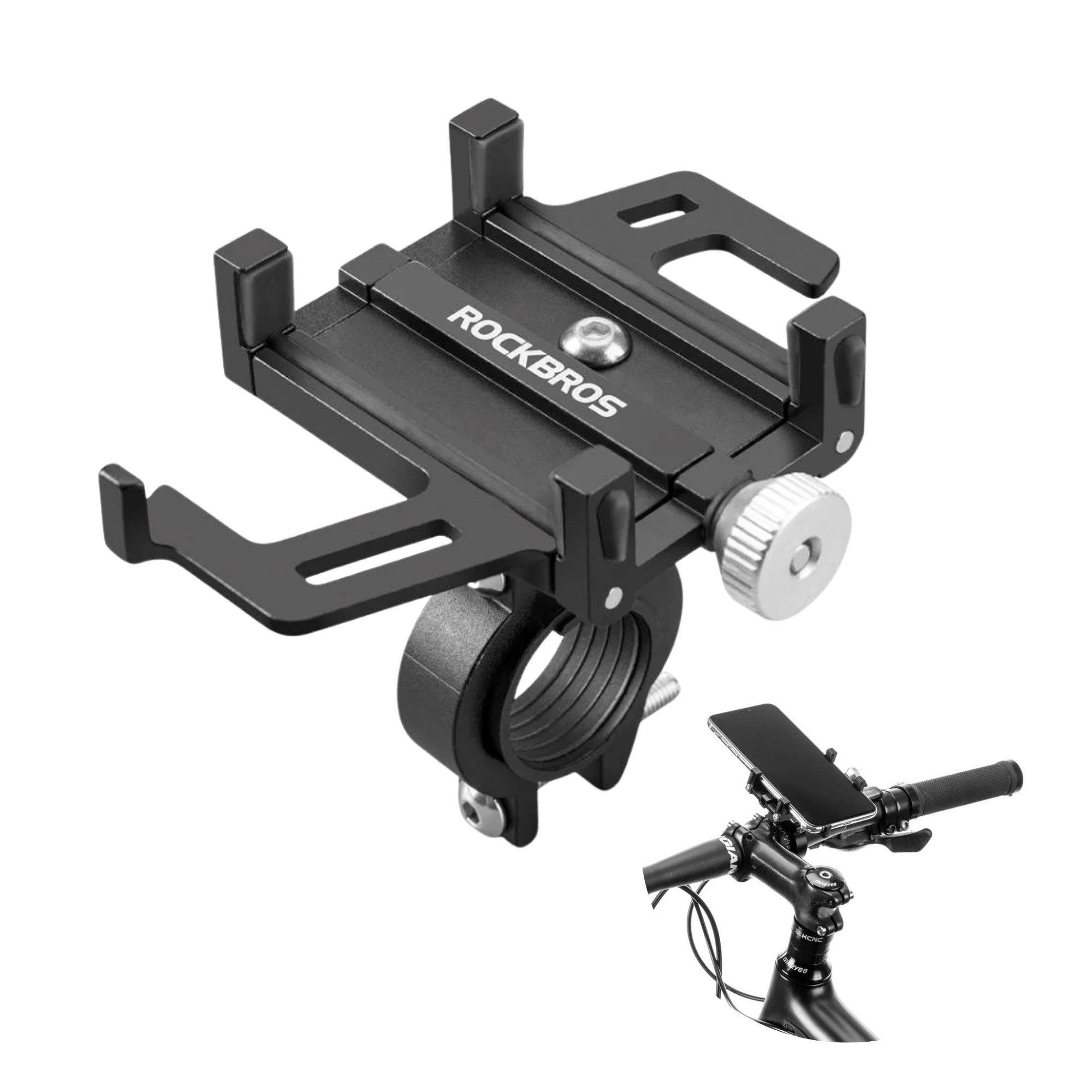 ROCKBROS Fahrrad-Gepäckträger Rockbros Fahrrad Handyhalterung Universal 360° Drehbar