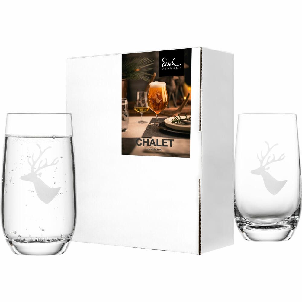 Eisch Germany Becher 2er Set Chalet 350 ml, Kristallglas
