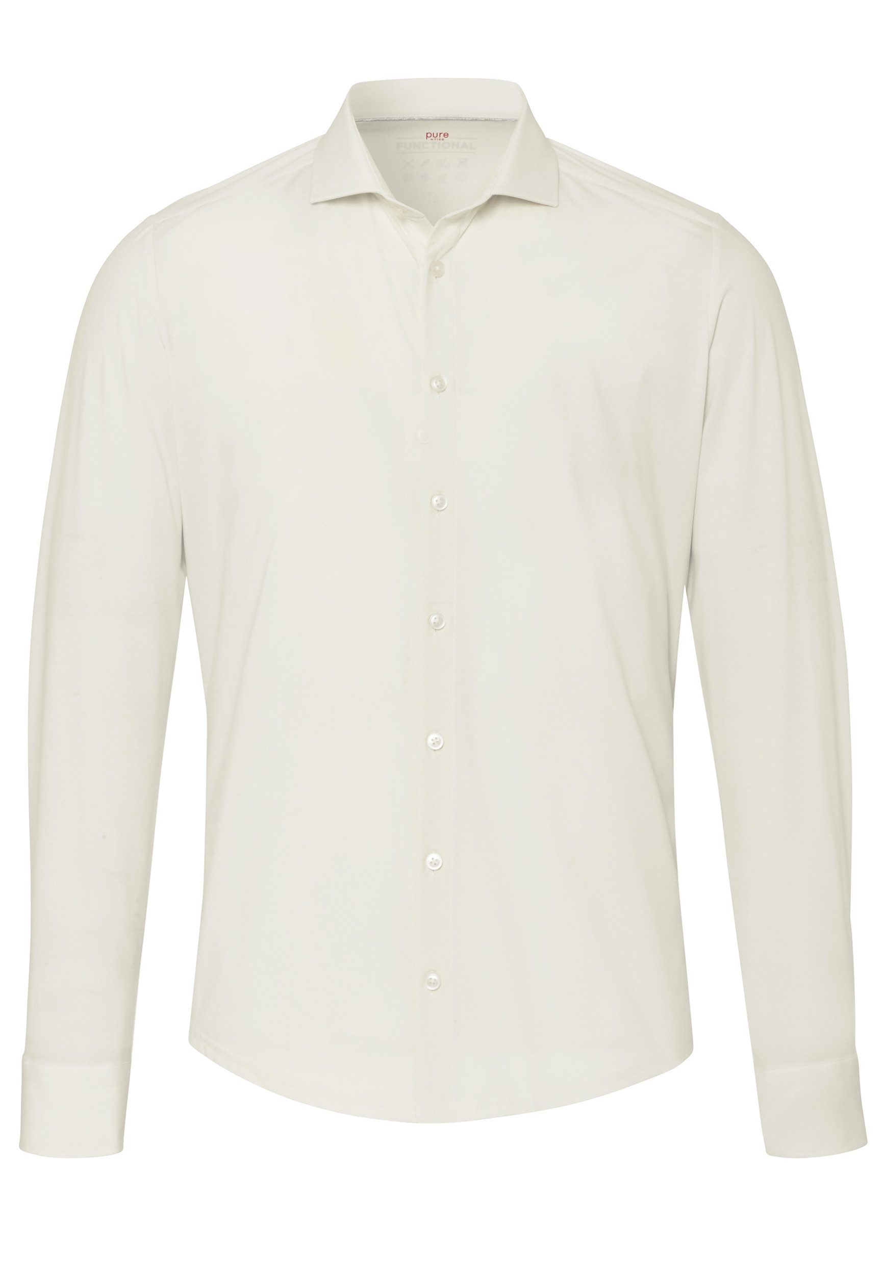 Businesshemd PURE- Functional Hemd Langarm, uni ecru