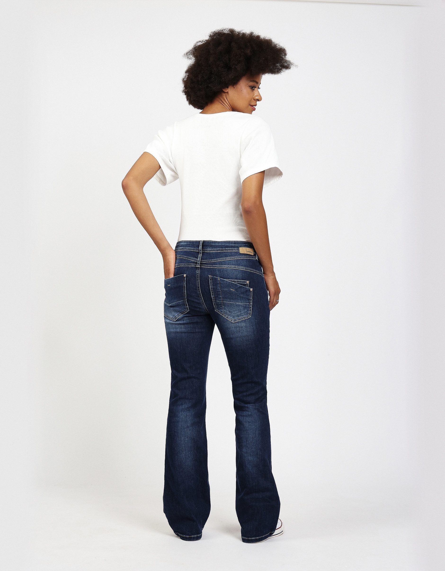 GANG Bequeme Jeans 94AMELIE FLARED flared fit BLUE BASE USE