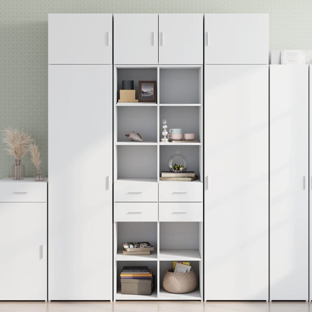 vidaXL Sideboard Hochschrank Weiß 70x42,5x225 cm Holzwerkstoff (1 St)