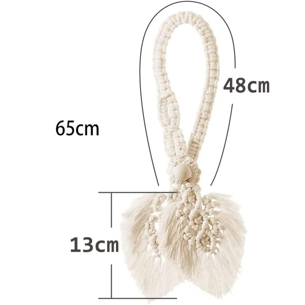 Coonoor Dekoklammer für Raffhalter Boho Gardinenhalter Natürlicher Baumwoll günstig online kaufen