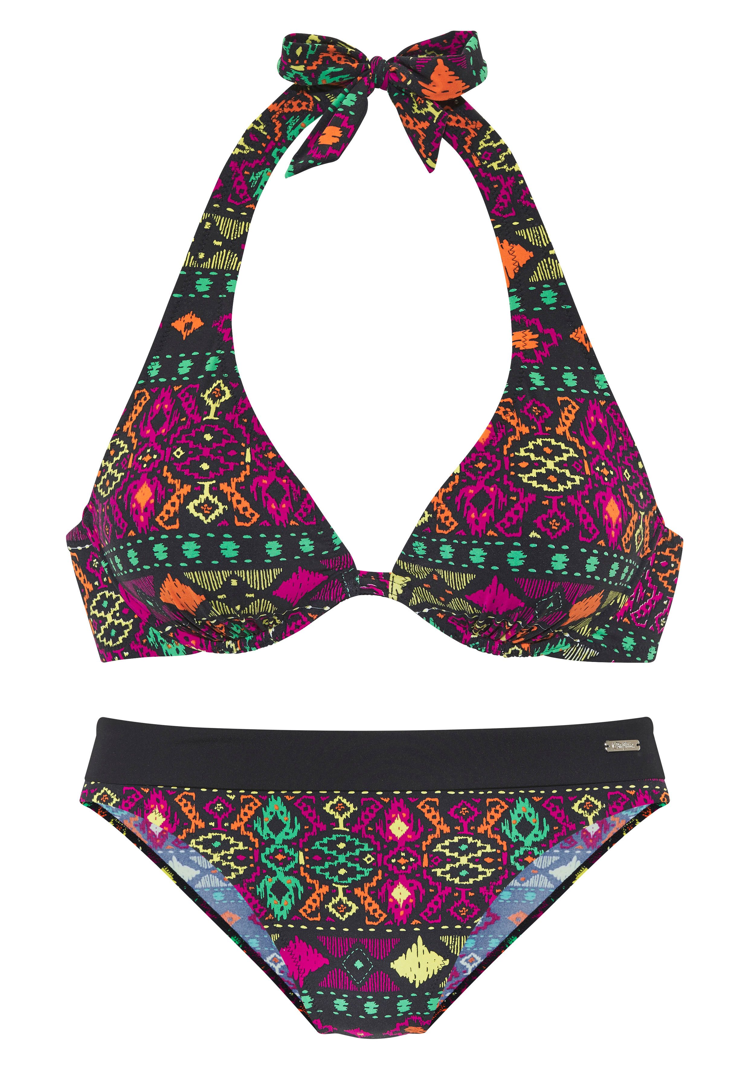 Buffalo Bügel-Bikini farbenfroher Ethnodruck günstig online kaufen