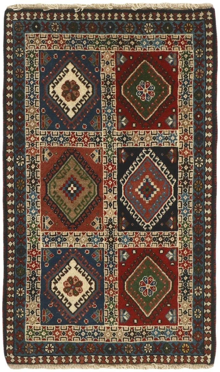 Orientteppich Yalameh / Orientteppich Handgeknüpfter Nain Trading, Perserteppich, 12 63x104 rechteckig, Höhe: mm