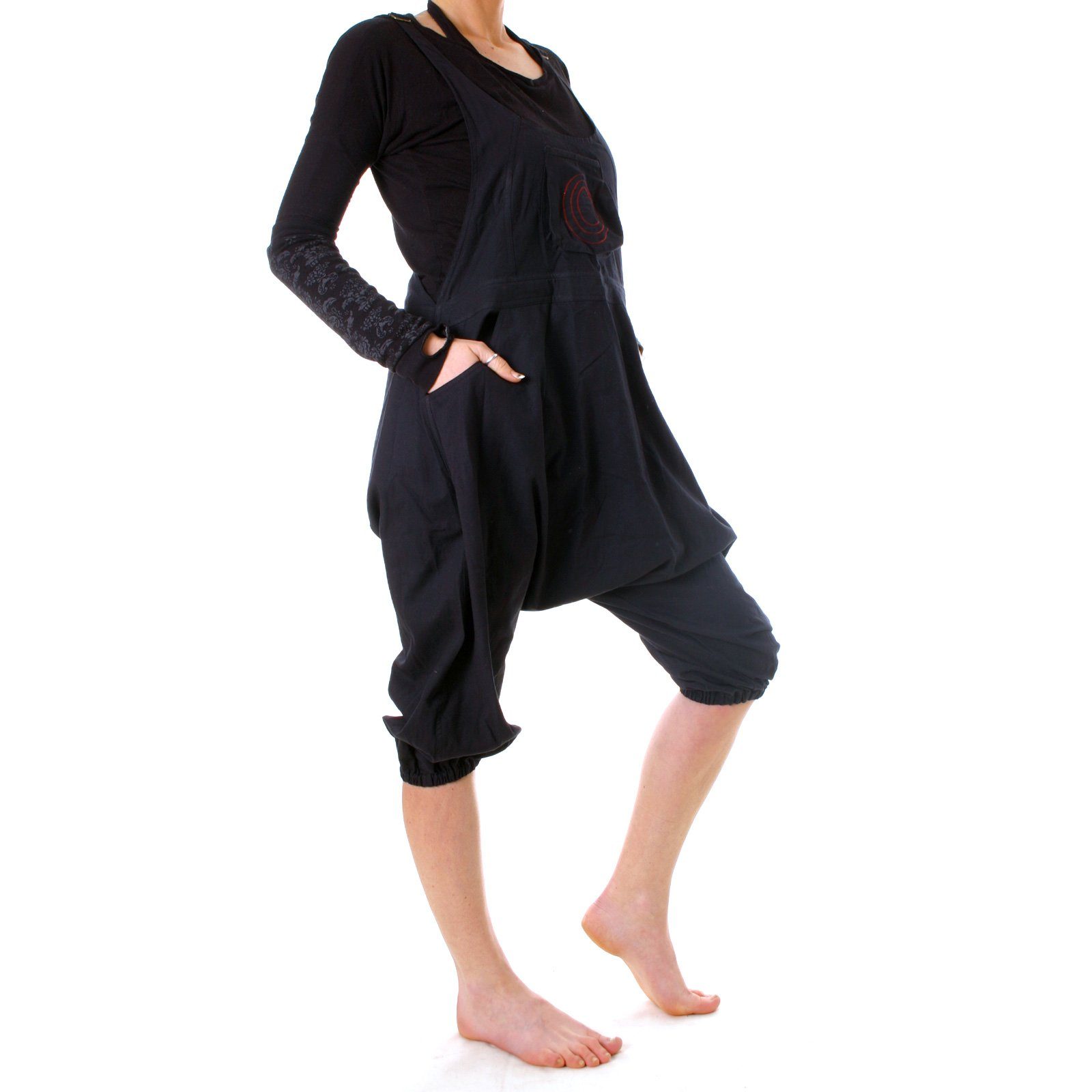 Vishes Latzhose Kurze Harems Latzhose aus günstig online kaufen