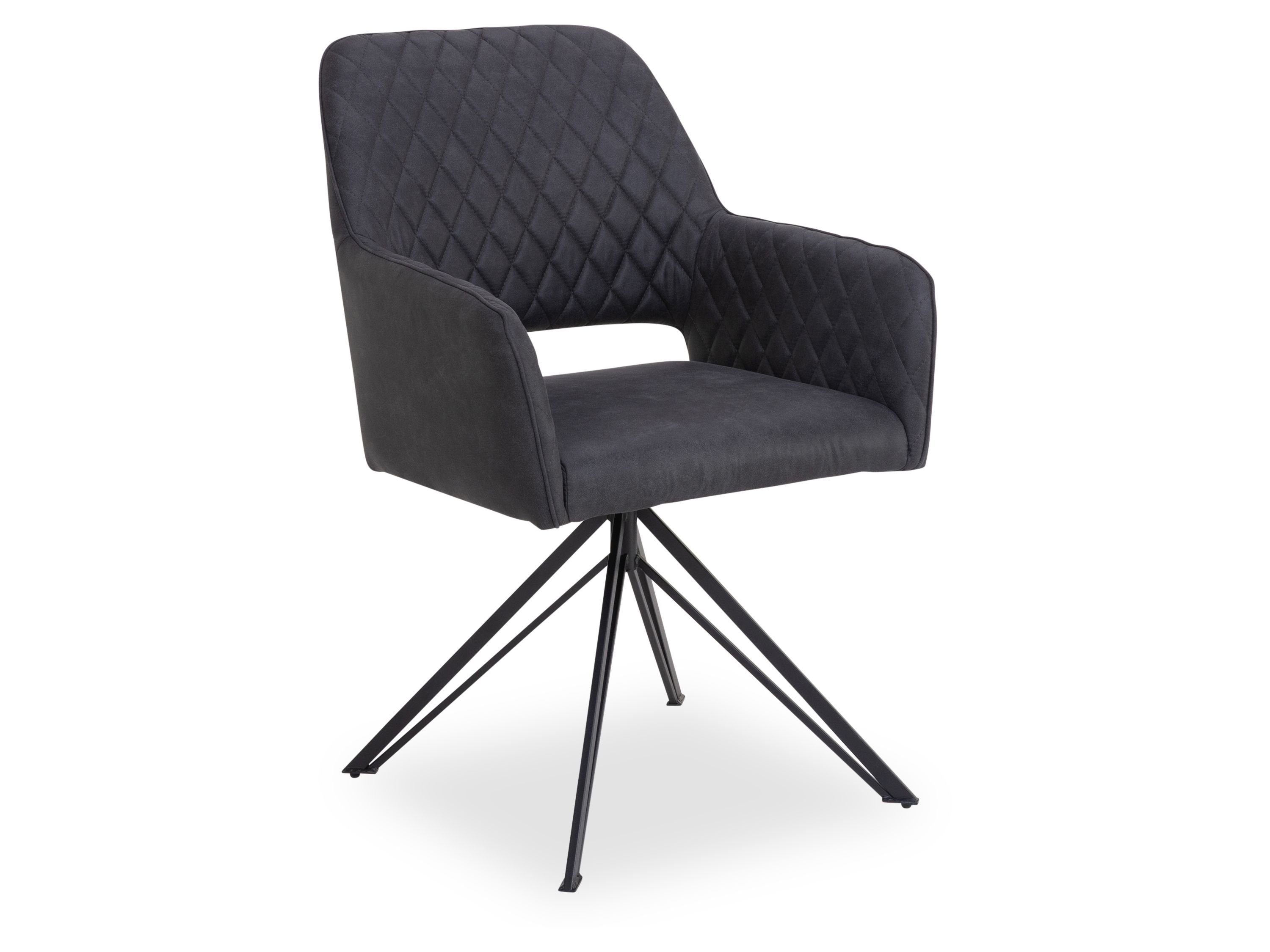 Esszimmerstuhl Polsterstuhl SANSIBAR HORUM BHT 57x88x63 cm grau Esszimmerstuhl
